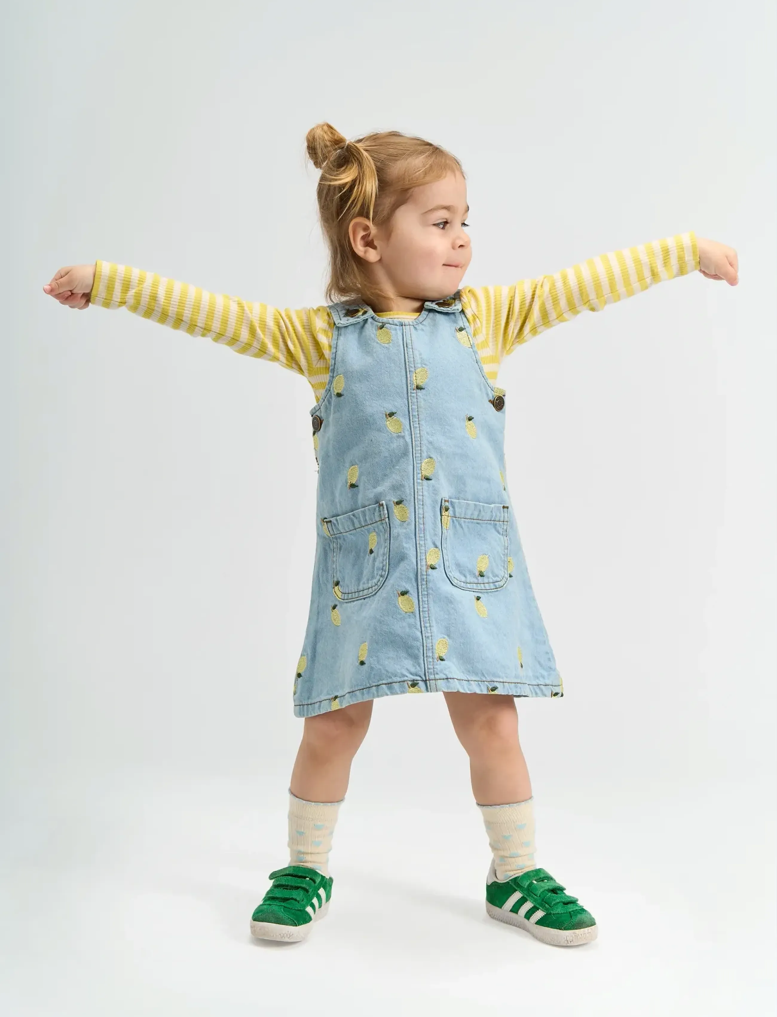 The New TNSTFro L_S Rib Tee - T-shirts - DUSKY CITRON STRIPED / yellow