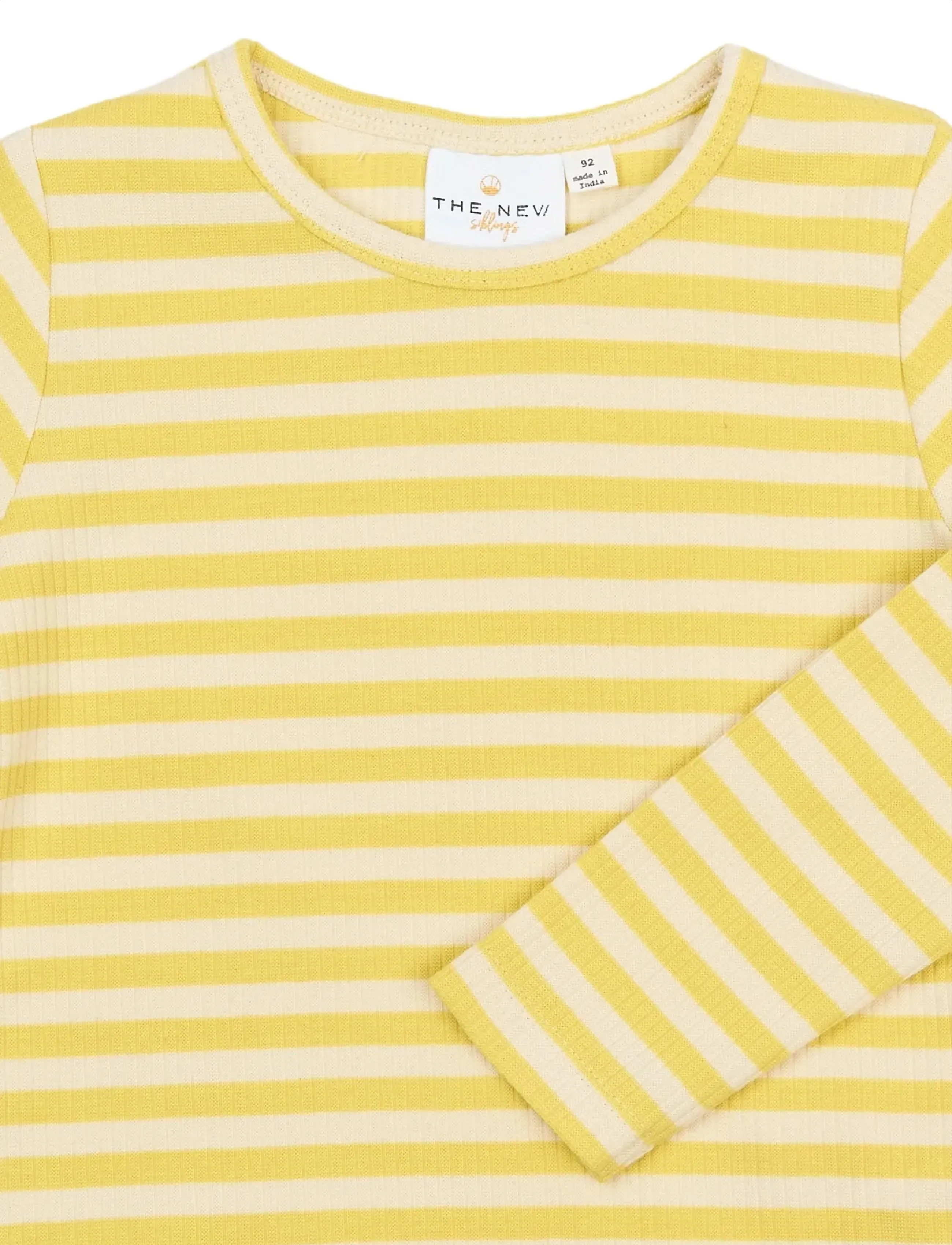 The New - TNSTFro L_S Rib Tee - langärmelig - dusky citron striped - 3