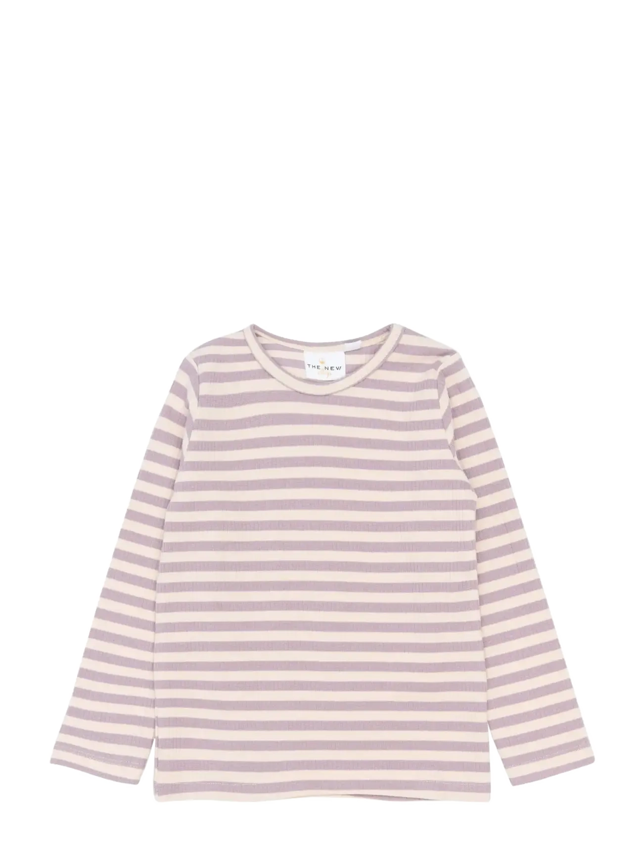 The New TNSTFro L_S Rib Tee - 4 for 3 - SEA FOG STRIPED / purple