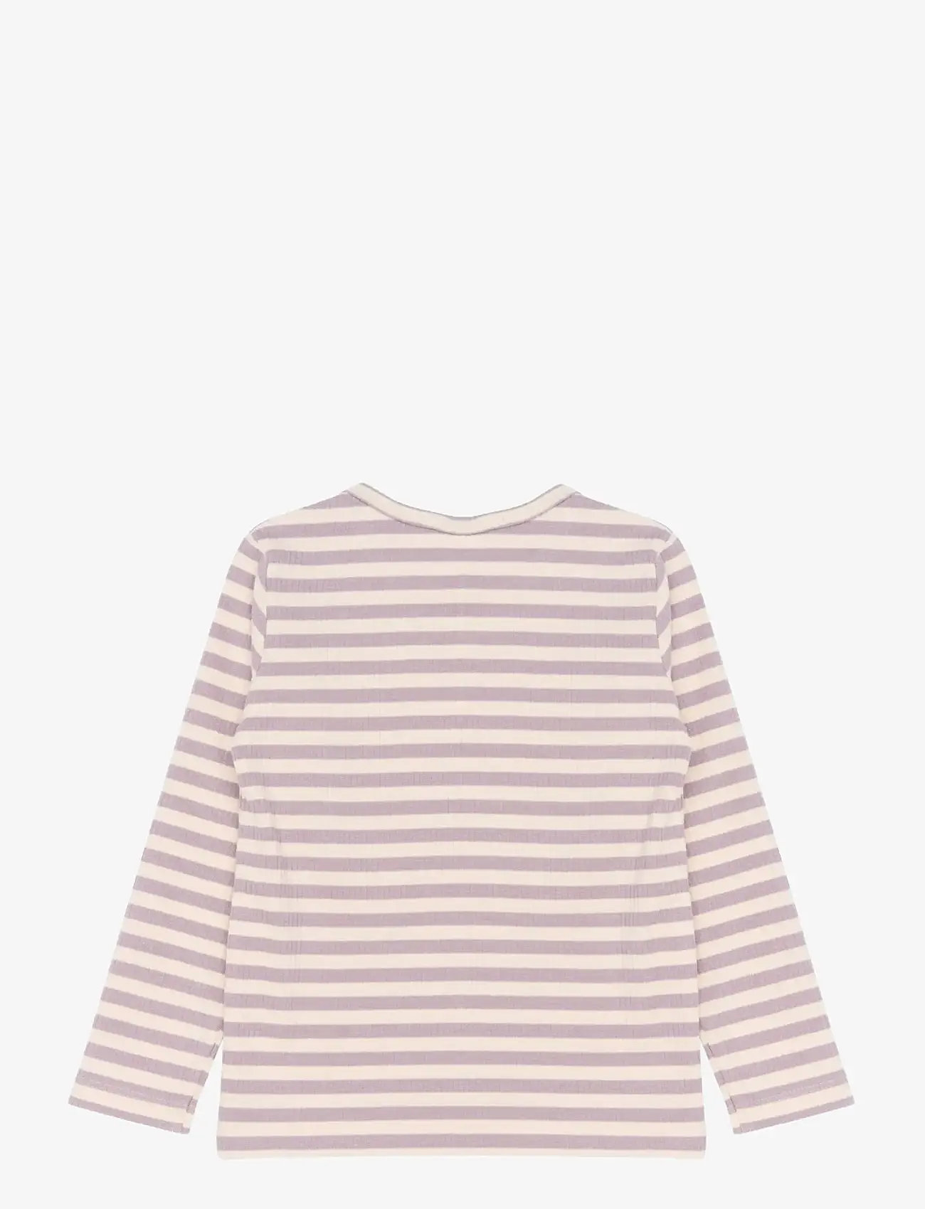 The New - TNSTFro L_S Rib Tee - langærmede t-shirts - sea fog striped - 1