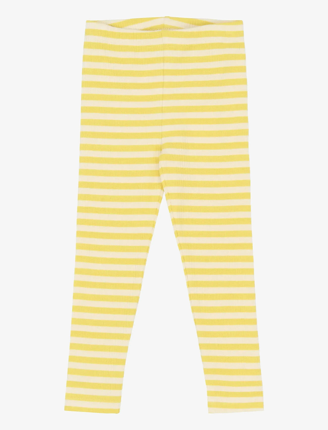 The New - TNSTFro Rib Leggings - retuusid - dusky citron striped - 0