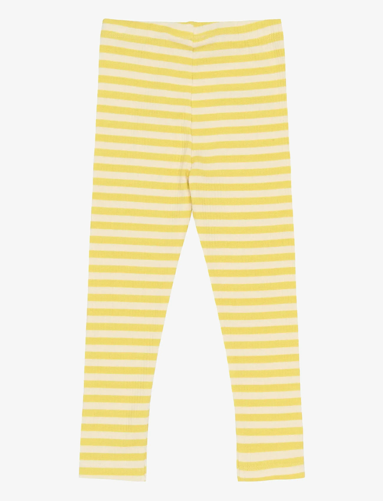 The New - TNSTFro Rib Leggings - retuusid - dusky citron striped - 1
