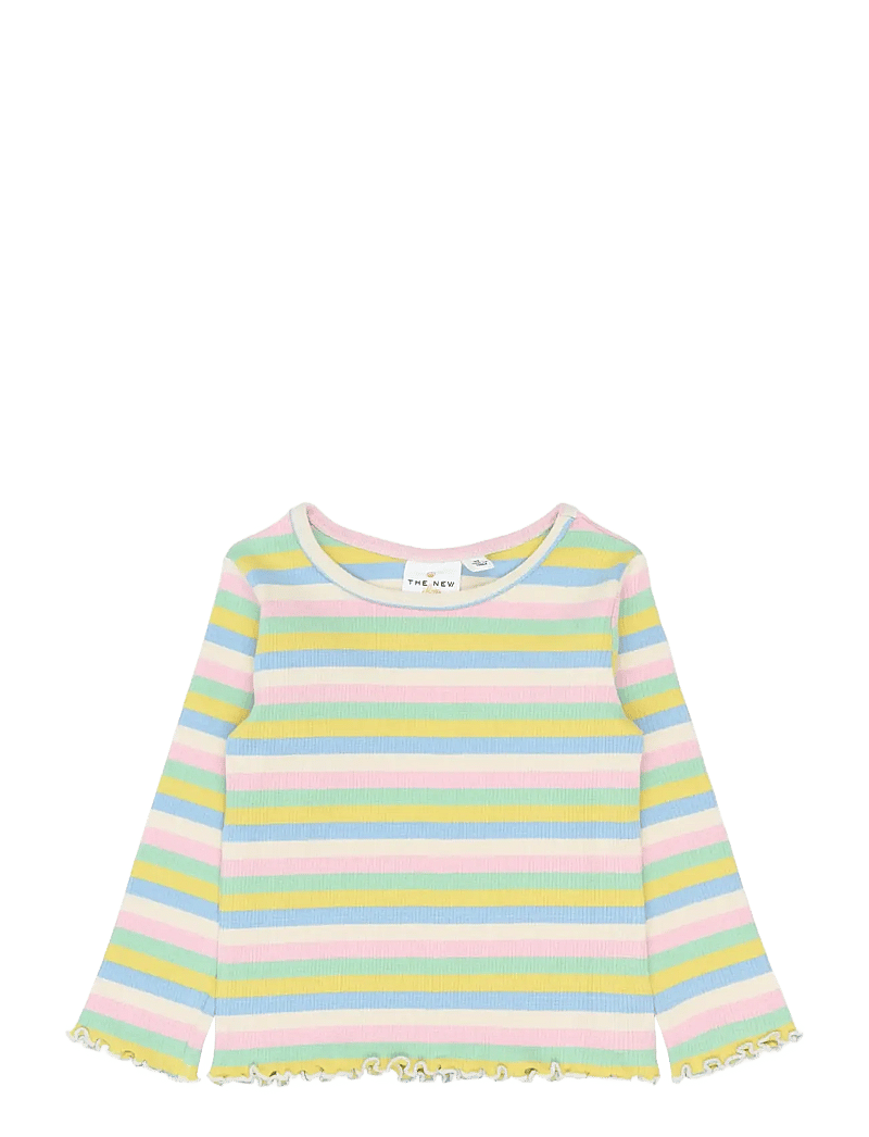 The New - TNSTSofia L_S Rib Tee - pikkade varrukatega t-särgid - multi striped - 1