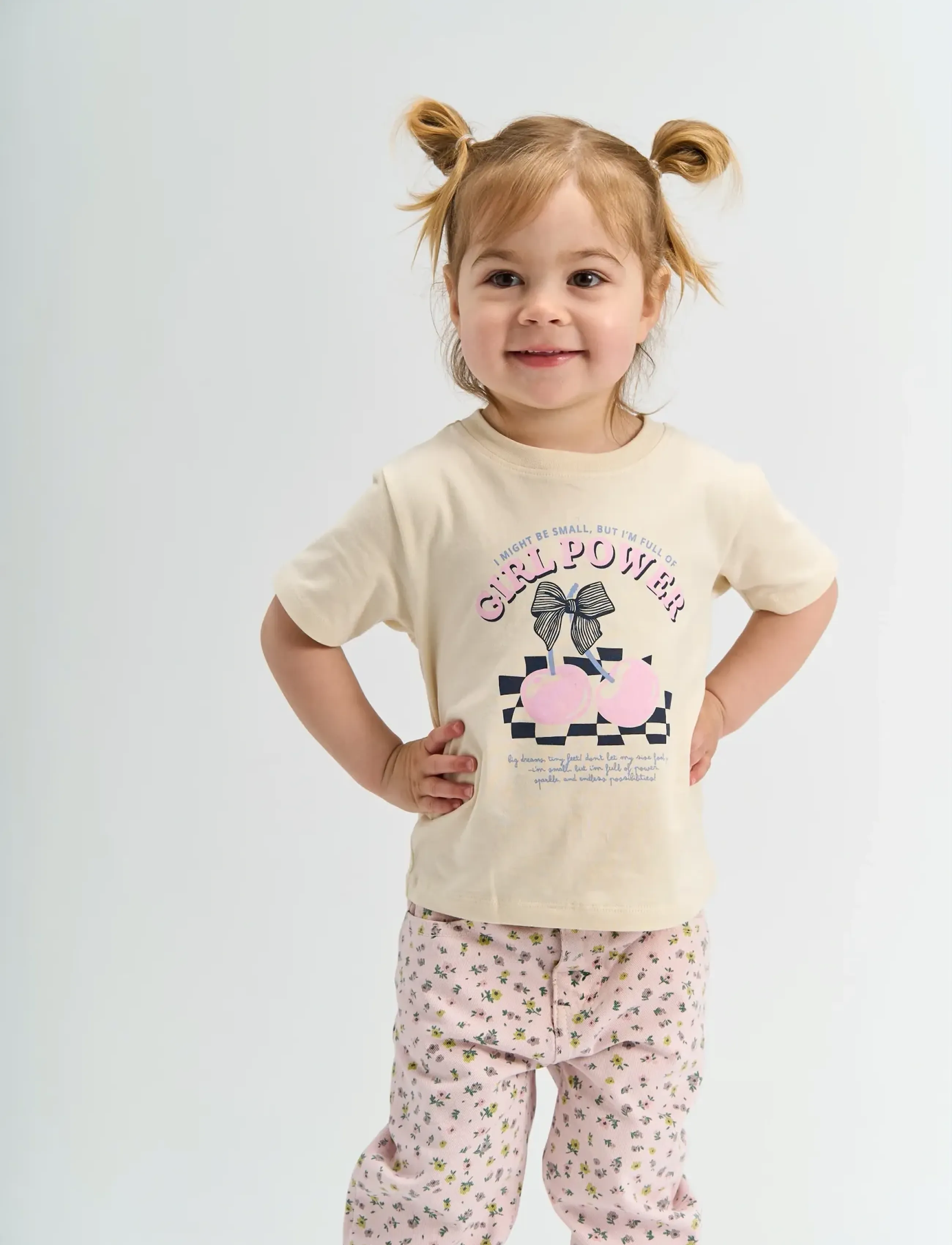 The New Tnstserena S_S Tee, 104, Cream, T-Shirts > Kortærmede, Børn
