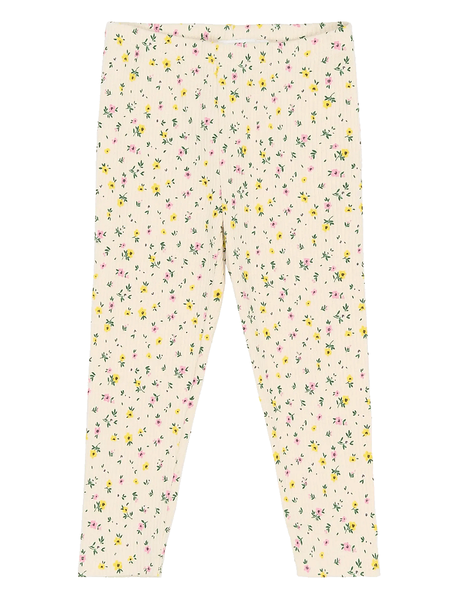 The New - TNSTSelma Rib Leggings - leggings - gardenia aop - 0