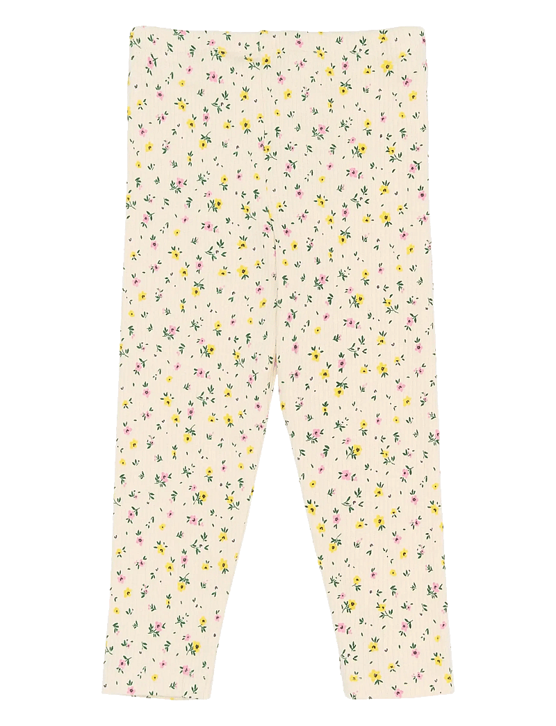 The New - TNSTSelma Rib Leggings - leggings - gardenia aop - 1