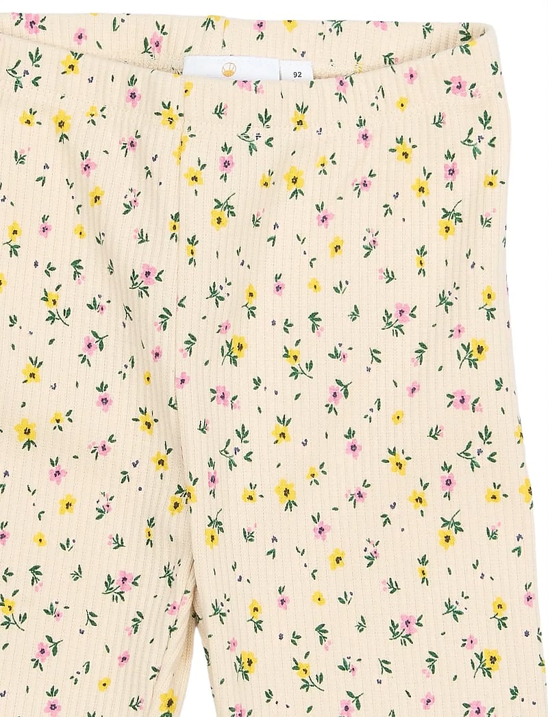 The New - TNSTSelma Rib Leggings - leggings - gardenia aop - 2