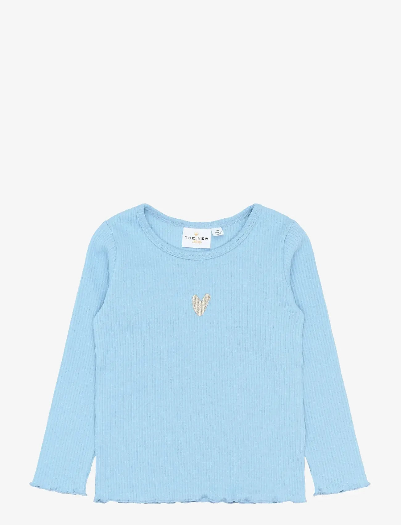The New - TNSTRianna L_S Rib Tee - langærmede t-shirts - forever blue - 1