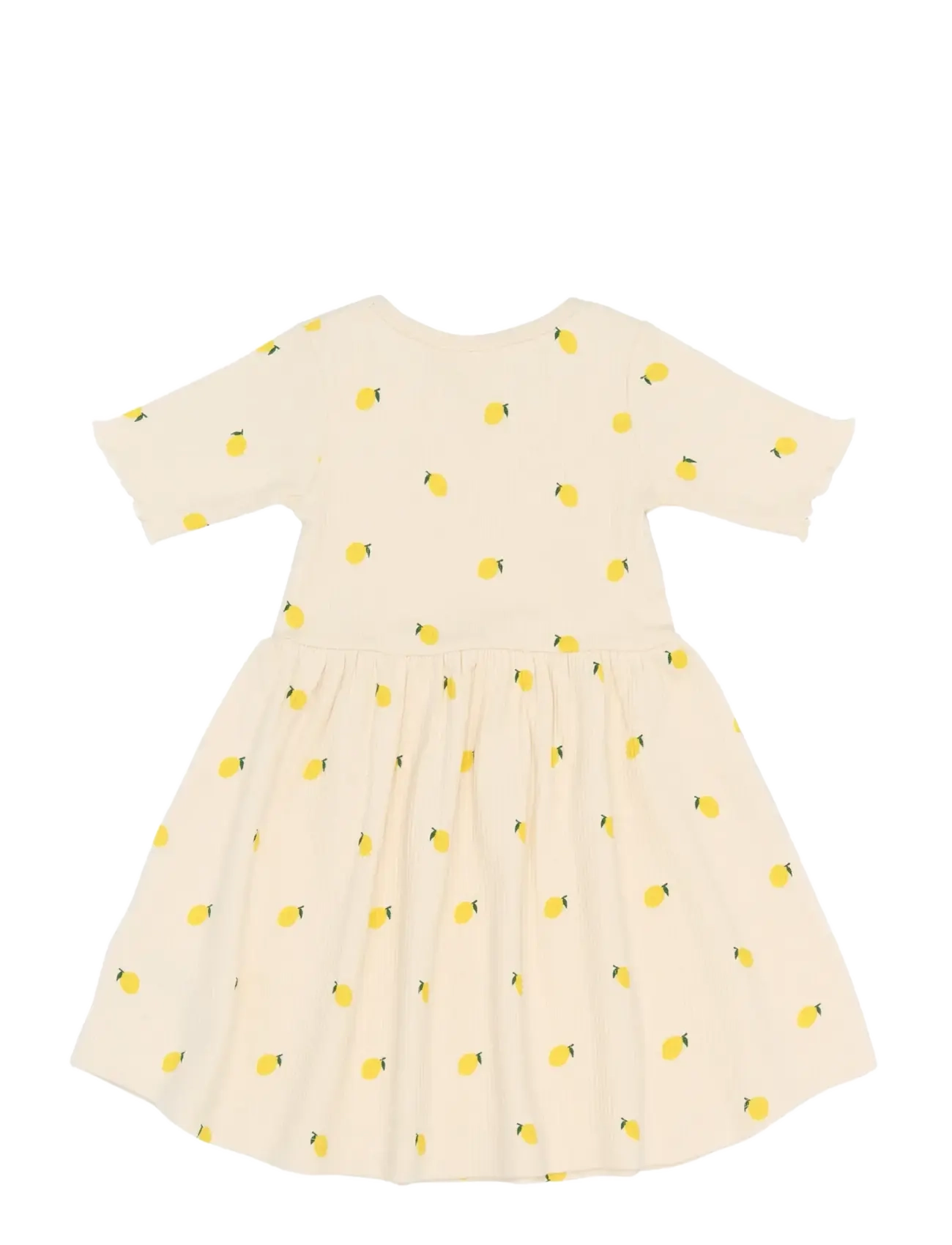 The New - TNSTSmilla S_S Rib Dress - stutterma hversdagskjólar - gardenia aop - 2