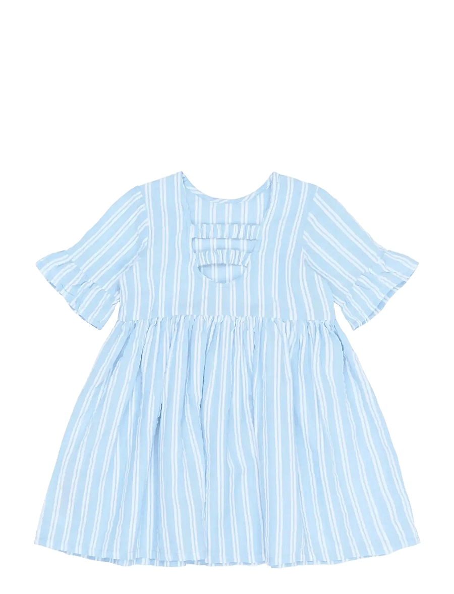 The New - TNSTSiri S_S Dress - kortærmede hverdagskjoler - forever blue striped - 2
