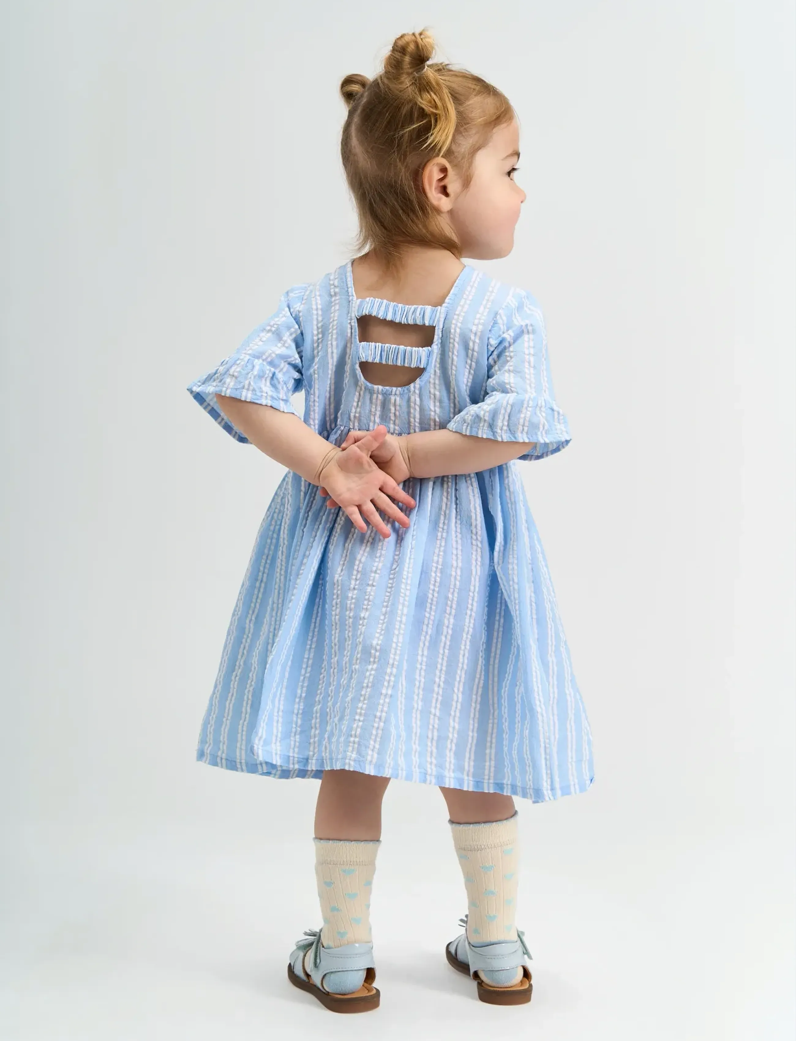 The New - TNSTSiri S_S Dress - kortærmede hverdagskjoler - forever blue striped - 3