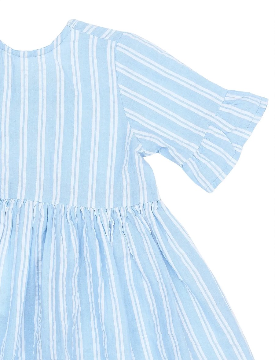 The New - TNSTSiri S_S Dress - kortærmede hverdagskjoler - forever blue striped - 4