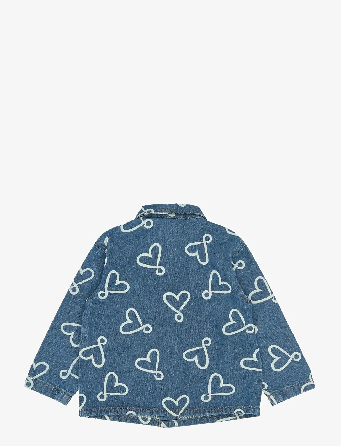 The New - TNSTShea OS Denim Overshirt - denim jackets - medium blue denim aop - 2