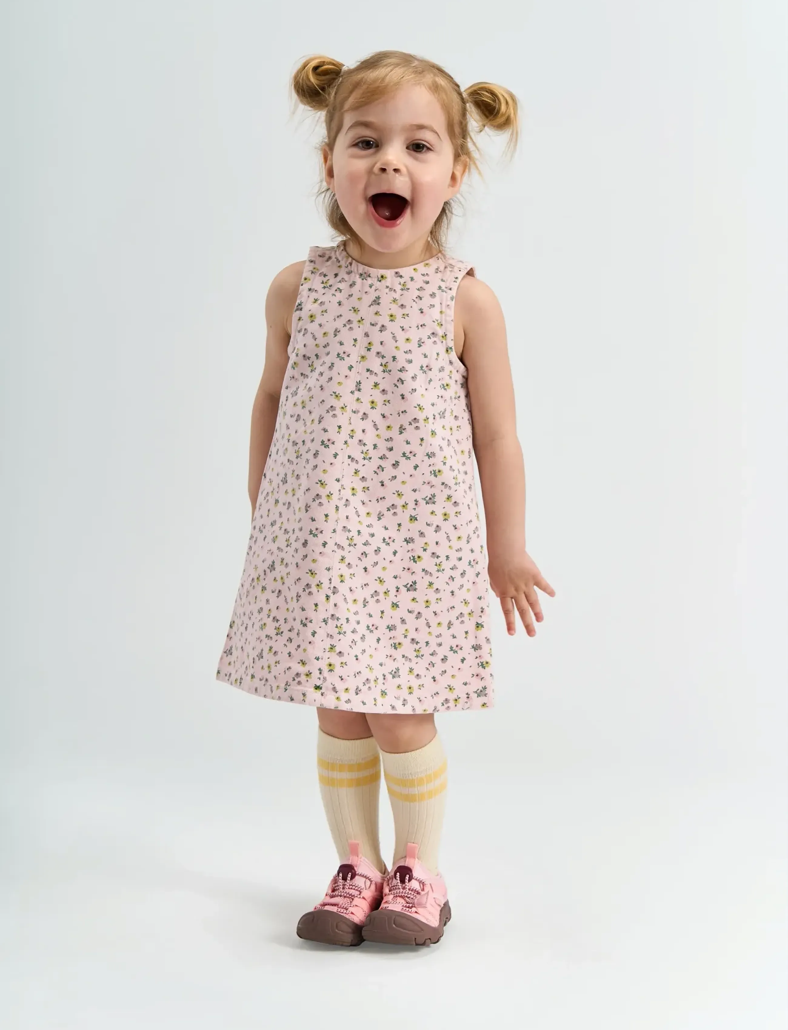 The New TNSTSif S_L Denim Dress - Ärmellose Freizeitkleider - LIGHT LILAC AOP / pink/rose