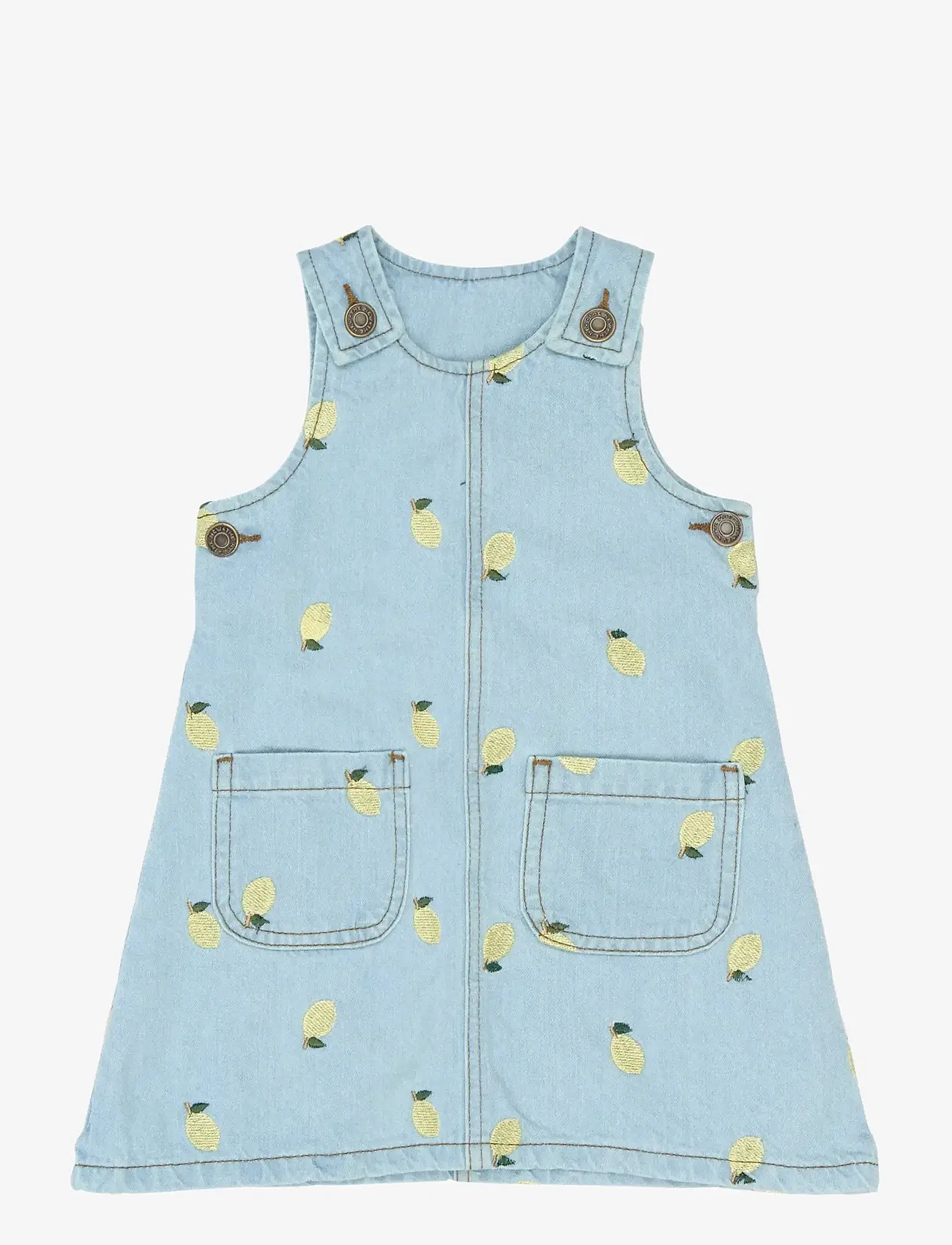 The New - TNSTSaja S_L Denim Dress - overallkjoler - light blue denim emb - 1