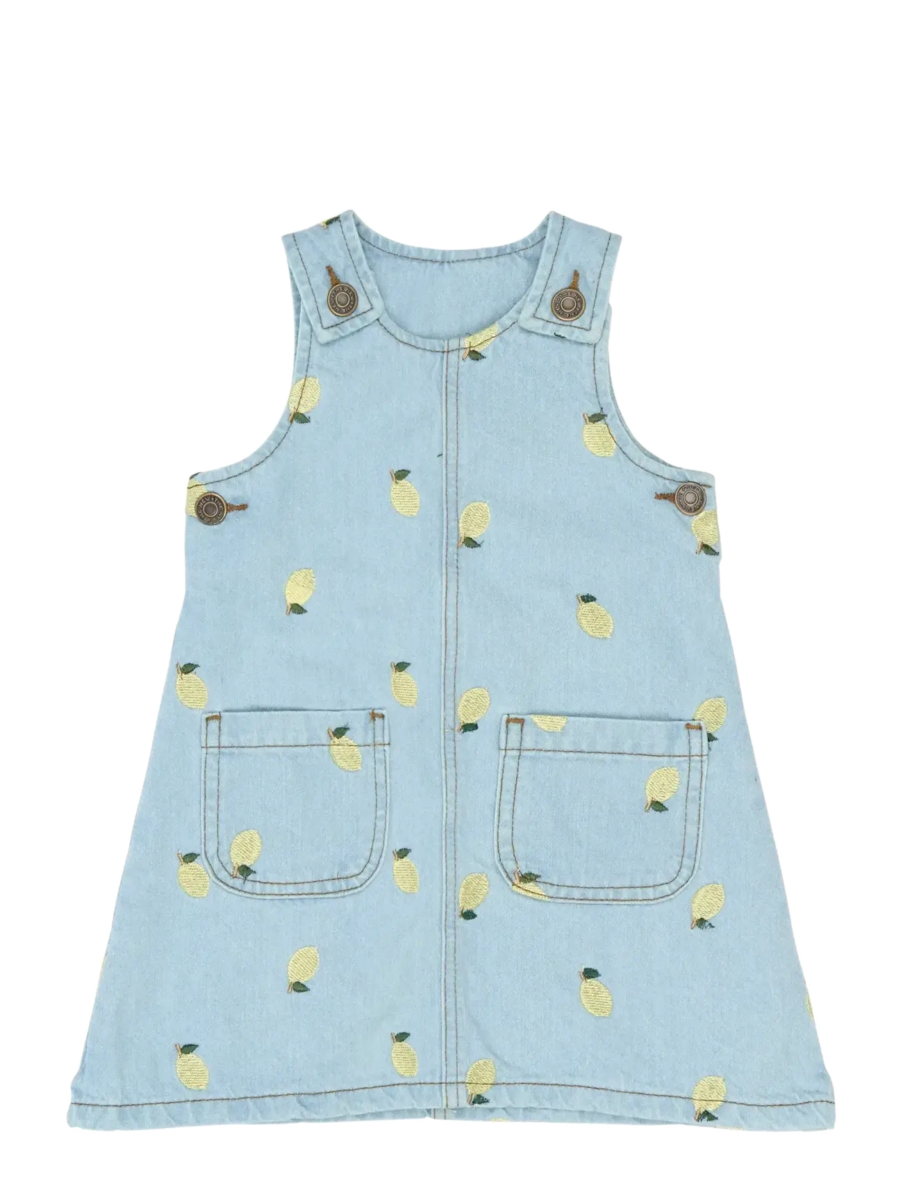 The New TNSTSaja S_L Denim Dress - Odzież - LIGHT BLUE DENIM EMB / blue