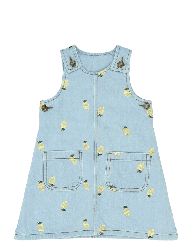 The New - TNSTSaja S_L Denim Dress - overallkjoler - light blue denim emb - 1