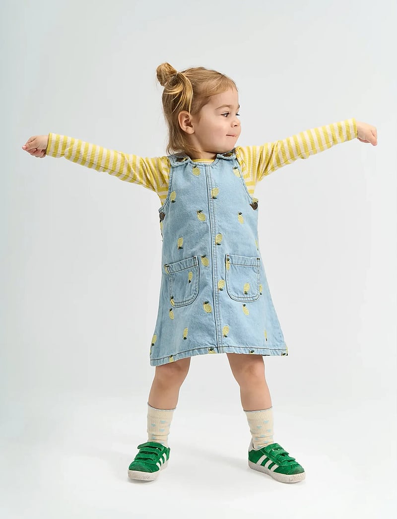 The New - TNSTSaja S_L Denim Dress - overallkjoler - light blue denim emb - 0