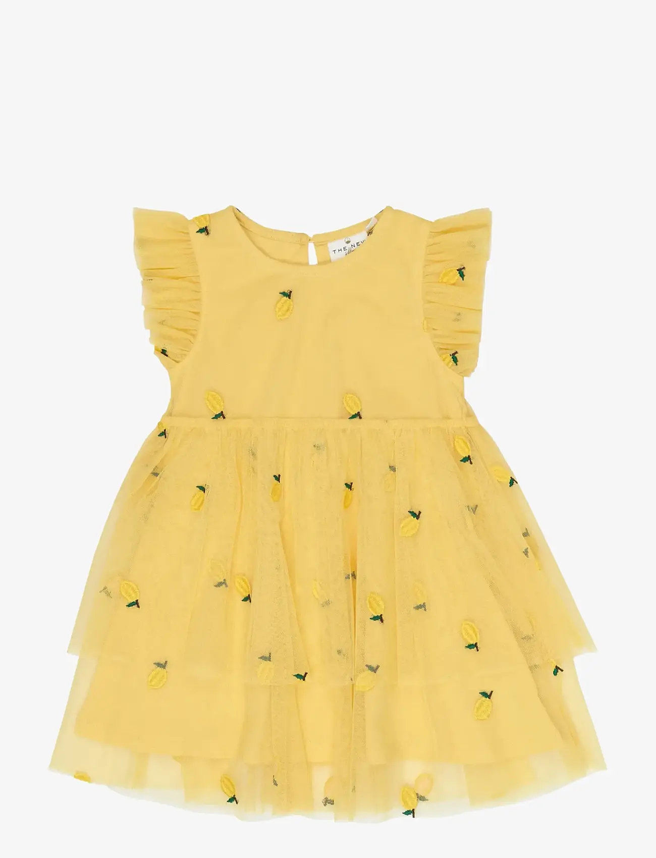 The New - TNSTSvea S_L Dress - sleeveless baby dresses - dusky citron emb - 1