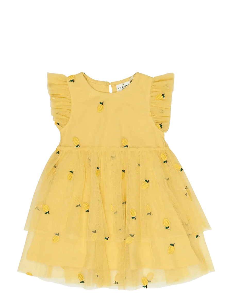 The New - TNSTSvea S_L Dress - Ærmeløse babykjoler - dusky citron emb - 1