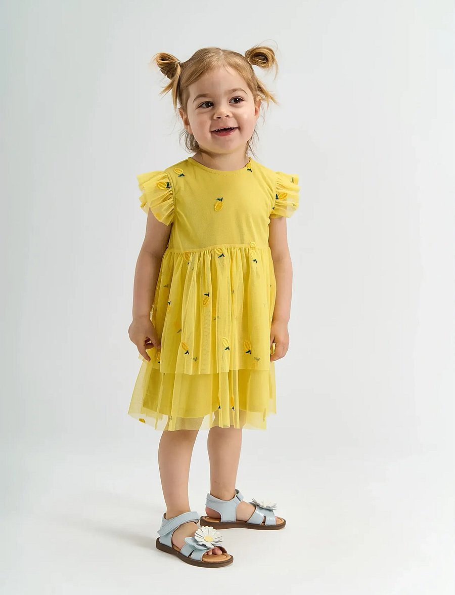 The New - TNSTSvea S_L Dress - Ærmeløse babykjoler - dusky citron emb - 0