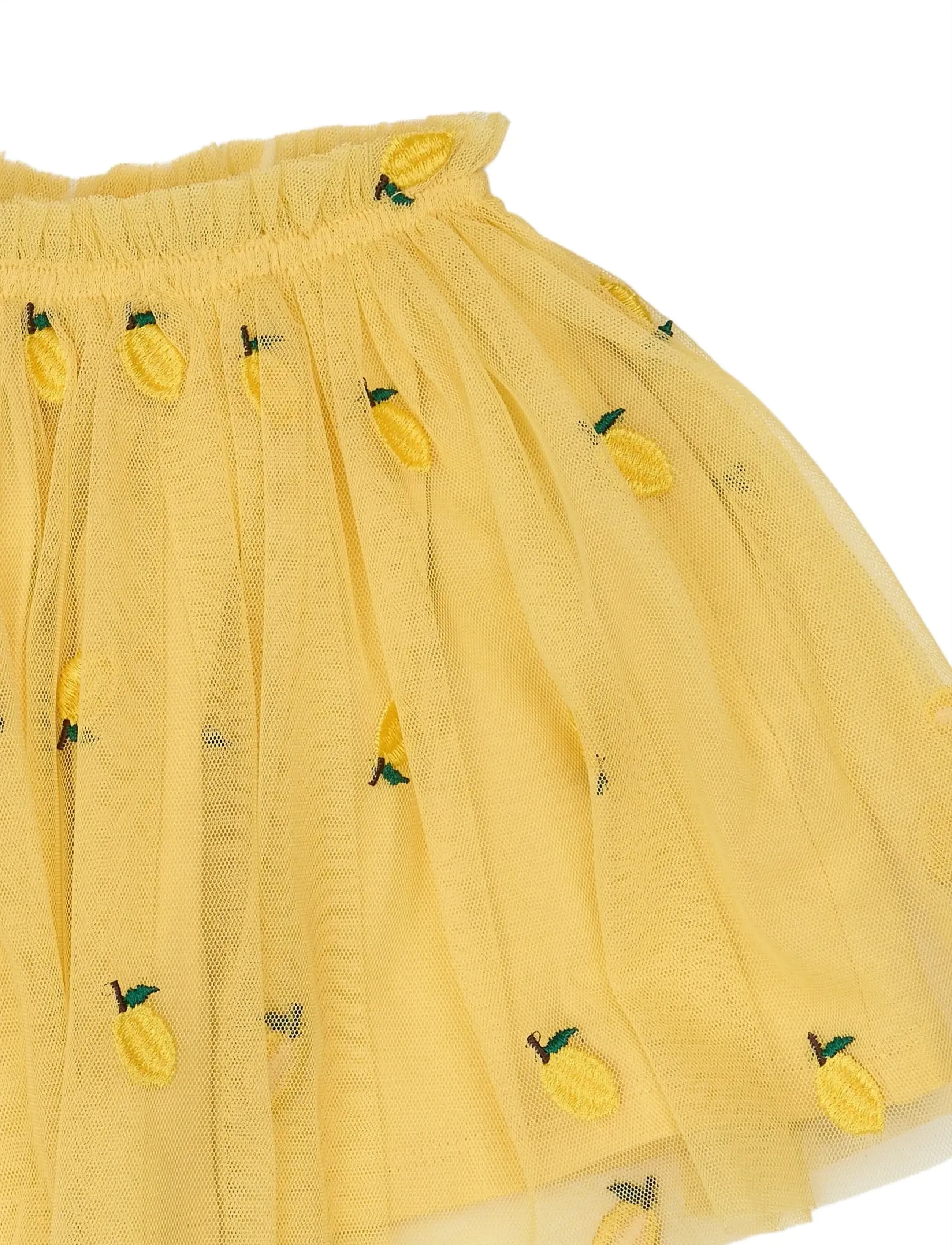 The New - TNSTSvea Skirt - tulle skirt - dusky citron emb - 2