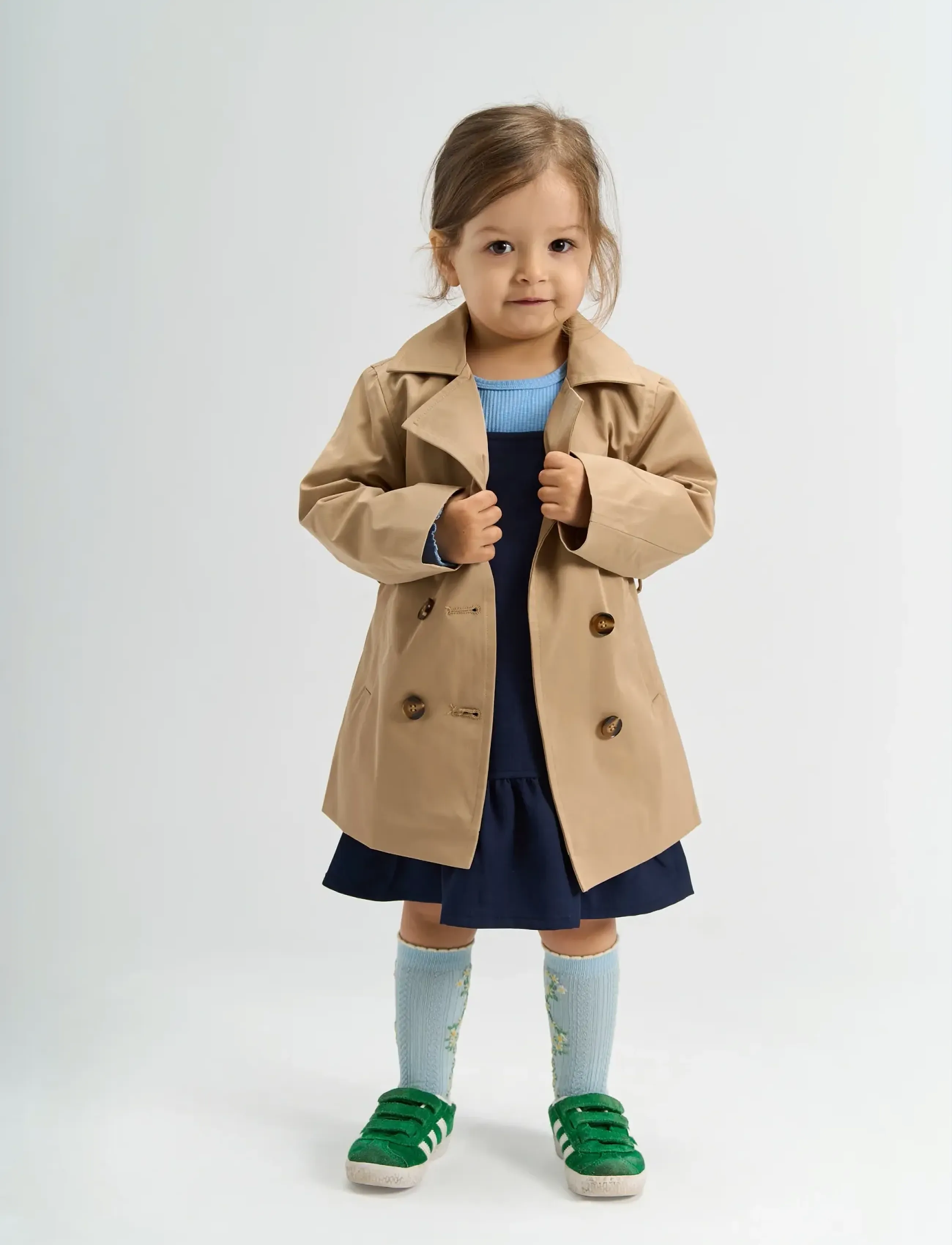The New Tnstsabine Trench Coat, 104, Jackets & Coats, Beige - Kinder