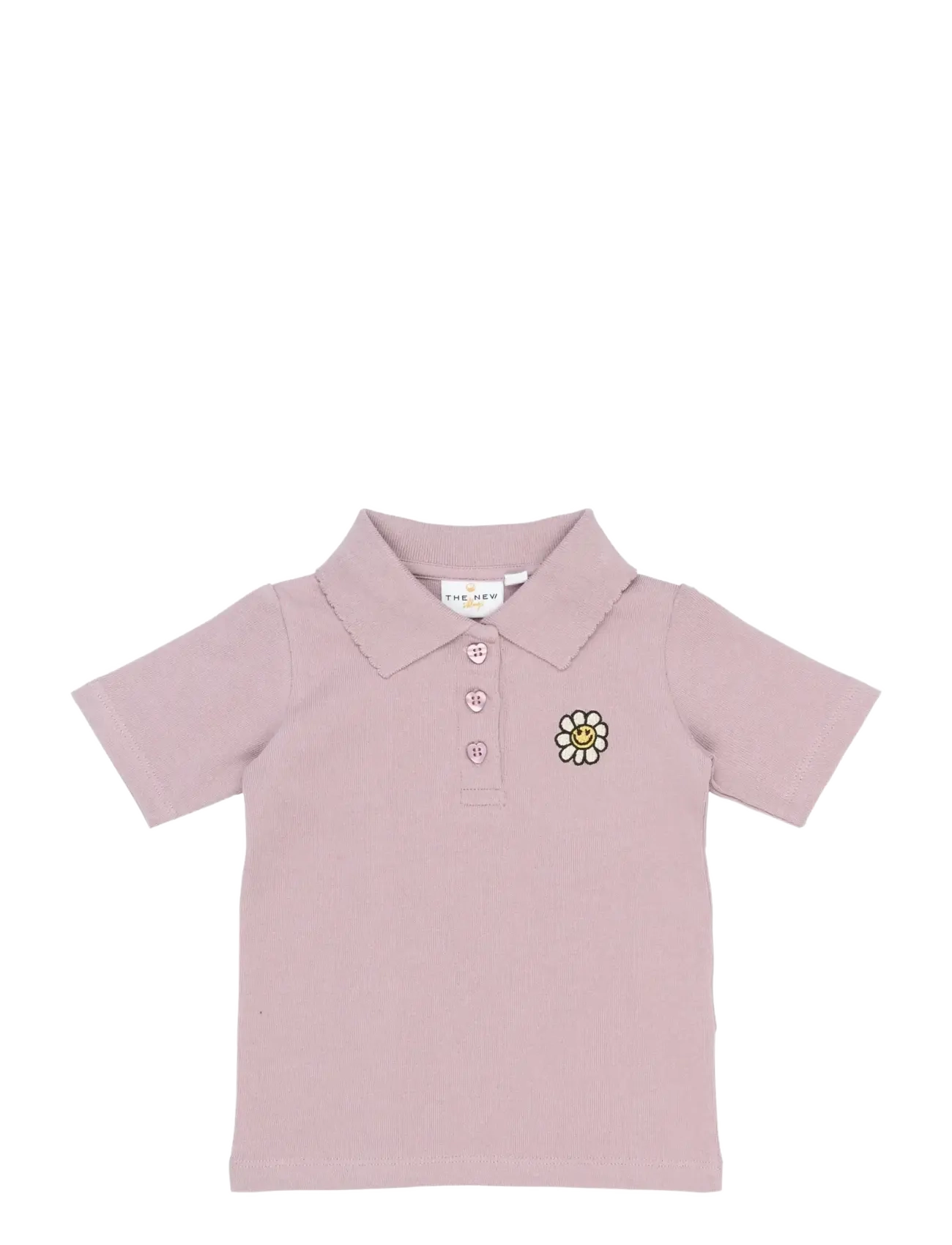 The New TNSTSigbritta S_S Polo - Riided - SEA FOG / pink/rose