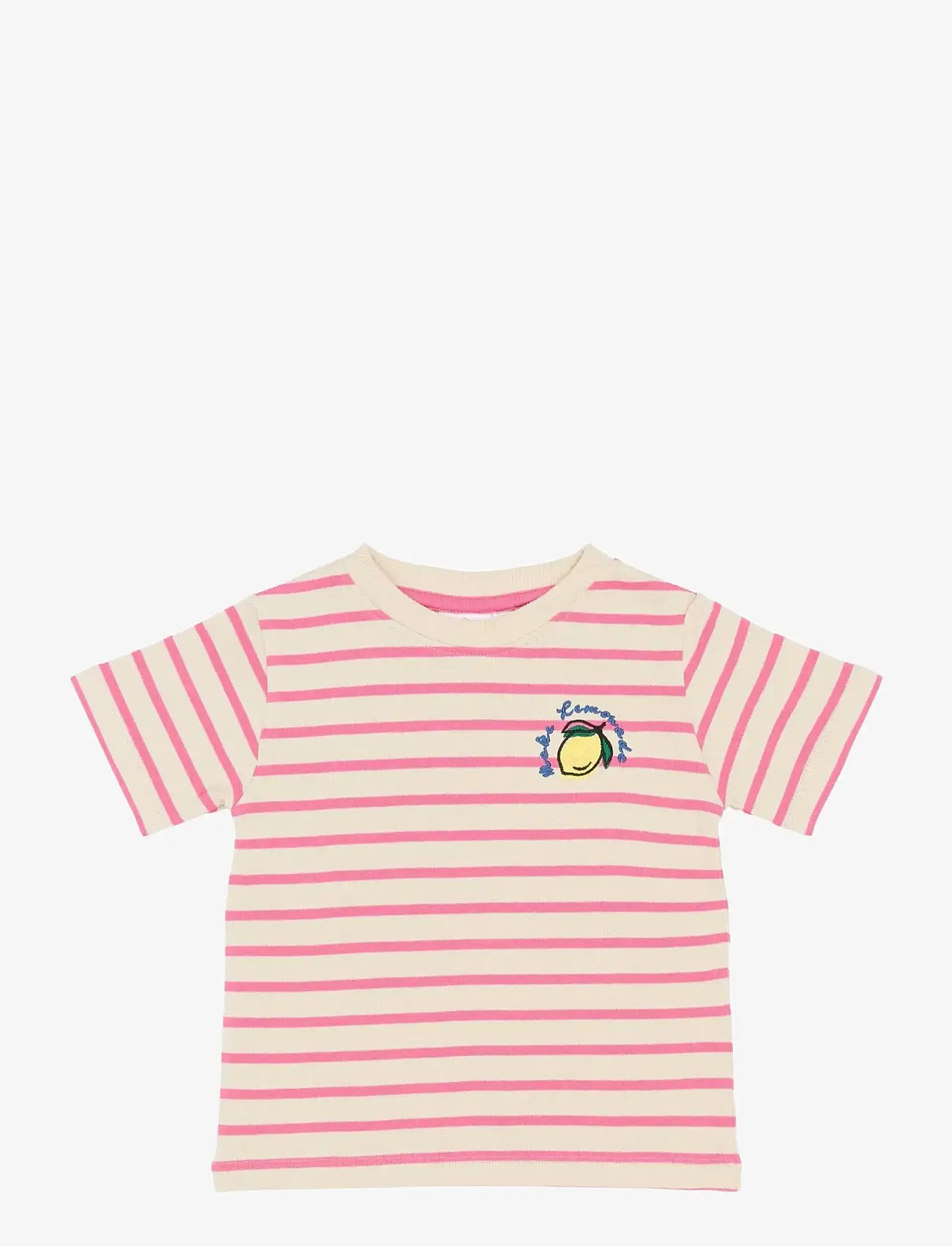 The New - TNSTSannah OS S_S Tee - kortærmede t-shirts - carmine rose striped - 1