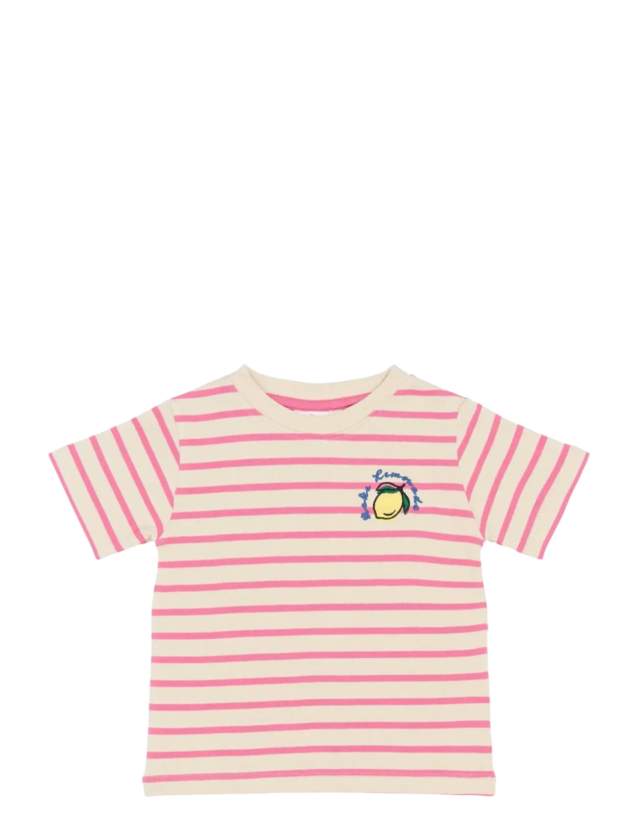 The New TNSTSannah OS S_S Tee - The New - CARMINE ROSE STRIPED / pink/rose