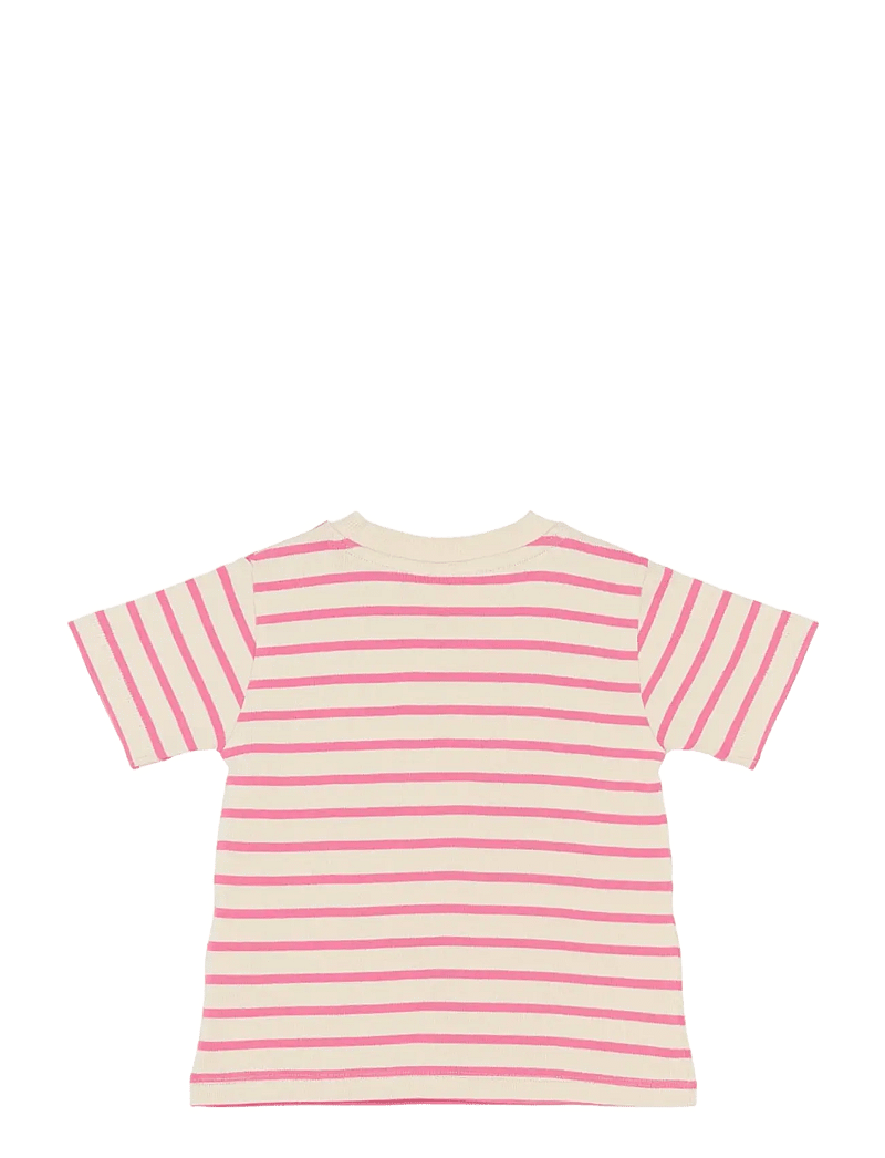 The New - TNSTSannah OS S_S Tee - kortærmede t-shirts - carmine rose striped - 2