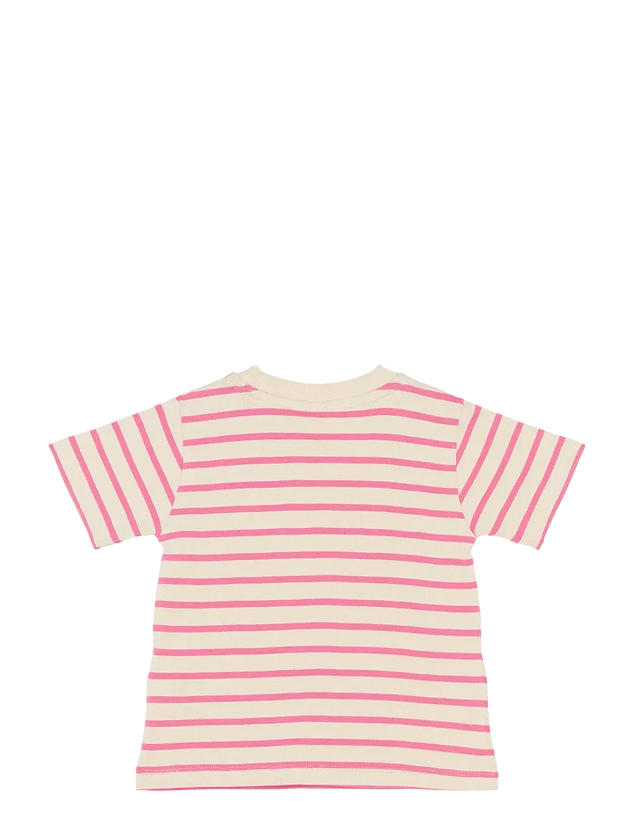 The New - TNSTSannah OS S_S Tee - kortärmade t-shirts - carmine rose striped - 2