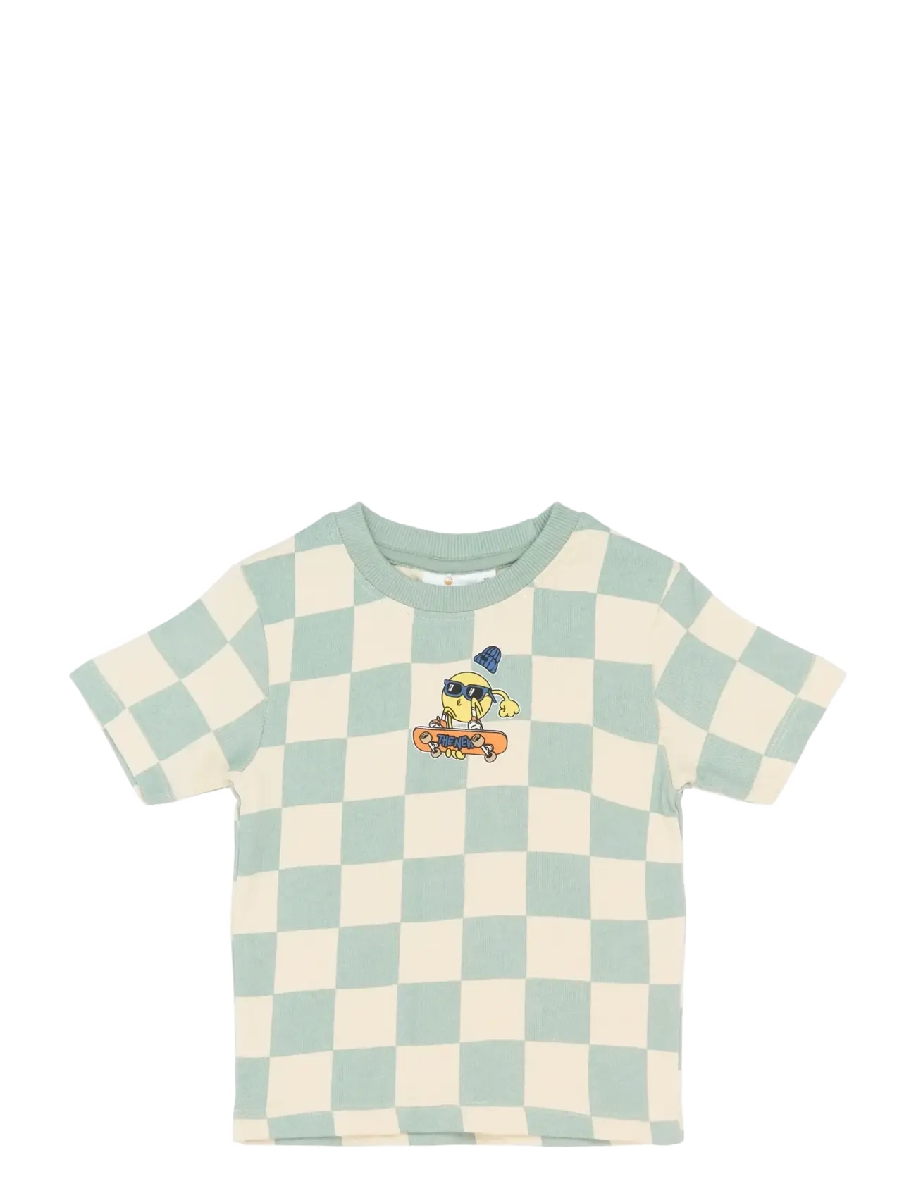 The New TNSTSebastian OS S_S Tee - Riided - AQUA GRAY AOP / green