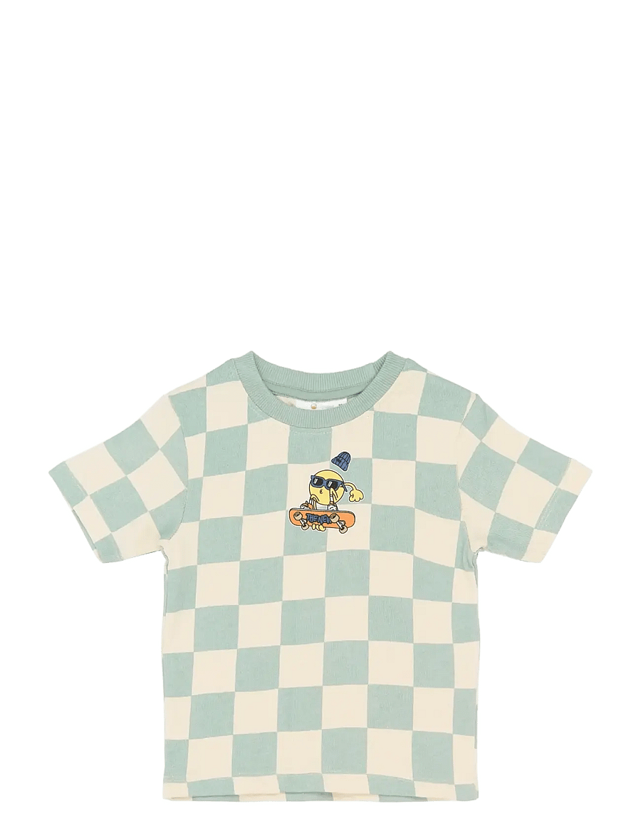 The New - TNSTSebastian OS S_S Tee - lühikeste varrukatega t-särgid - aqua gray aop - 1