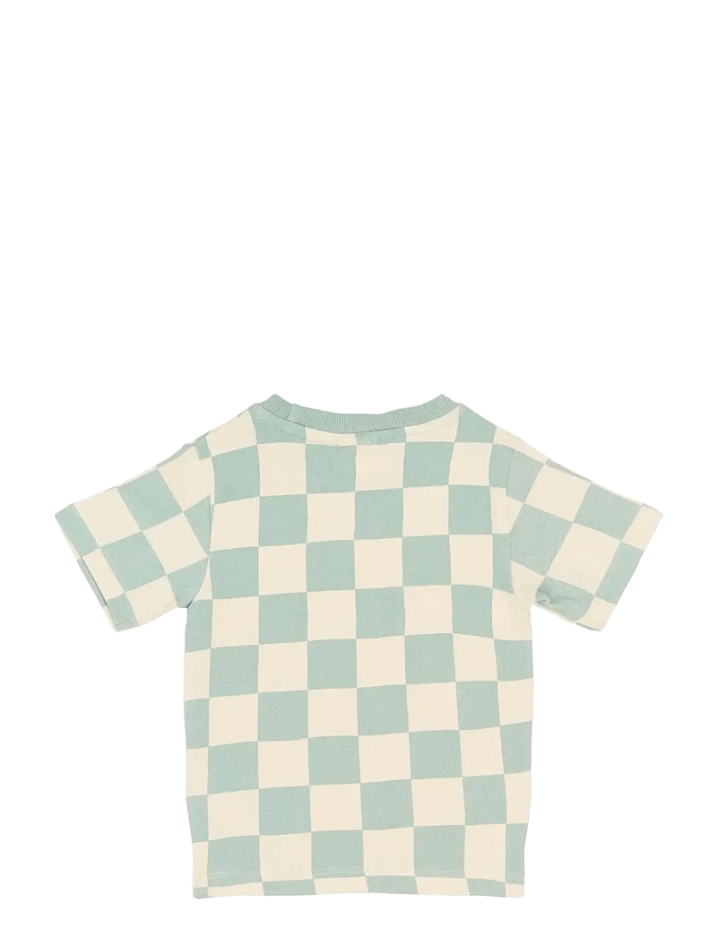 The New - TNSTSebastian OS S_S Tee - kortærmede t-shirts - aqua gray aop - 2