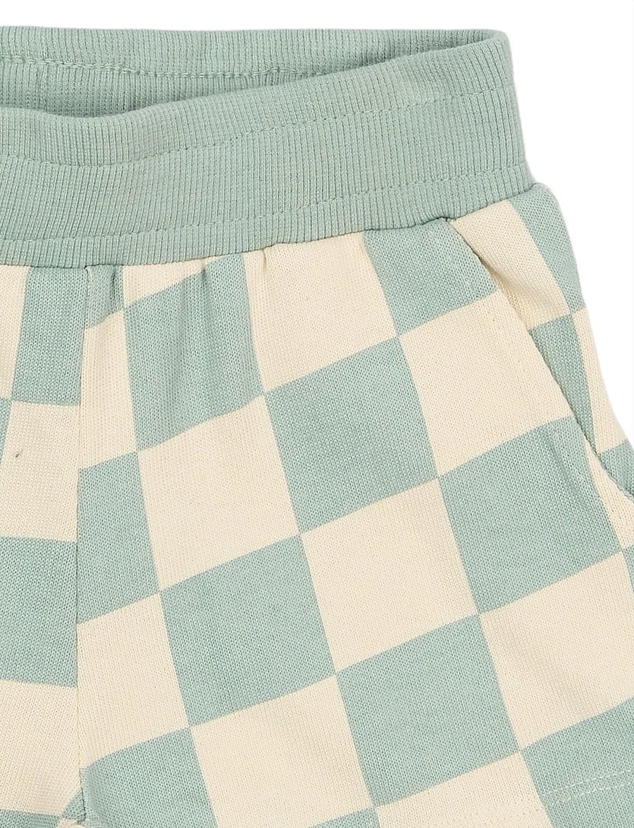 The New - TNSTSebastian Shorts - sweatshorts - aqua gray aop - 3