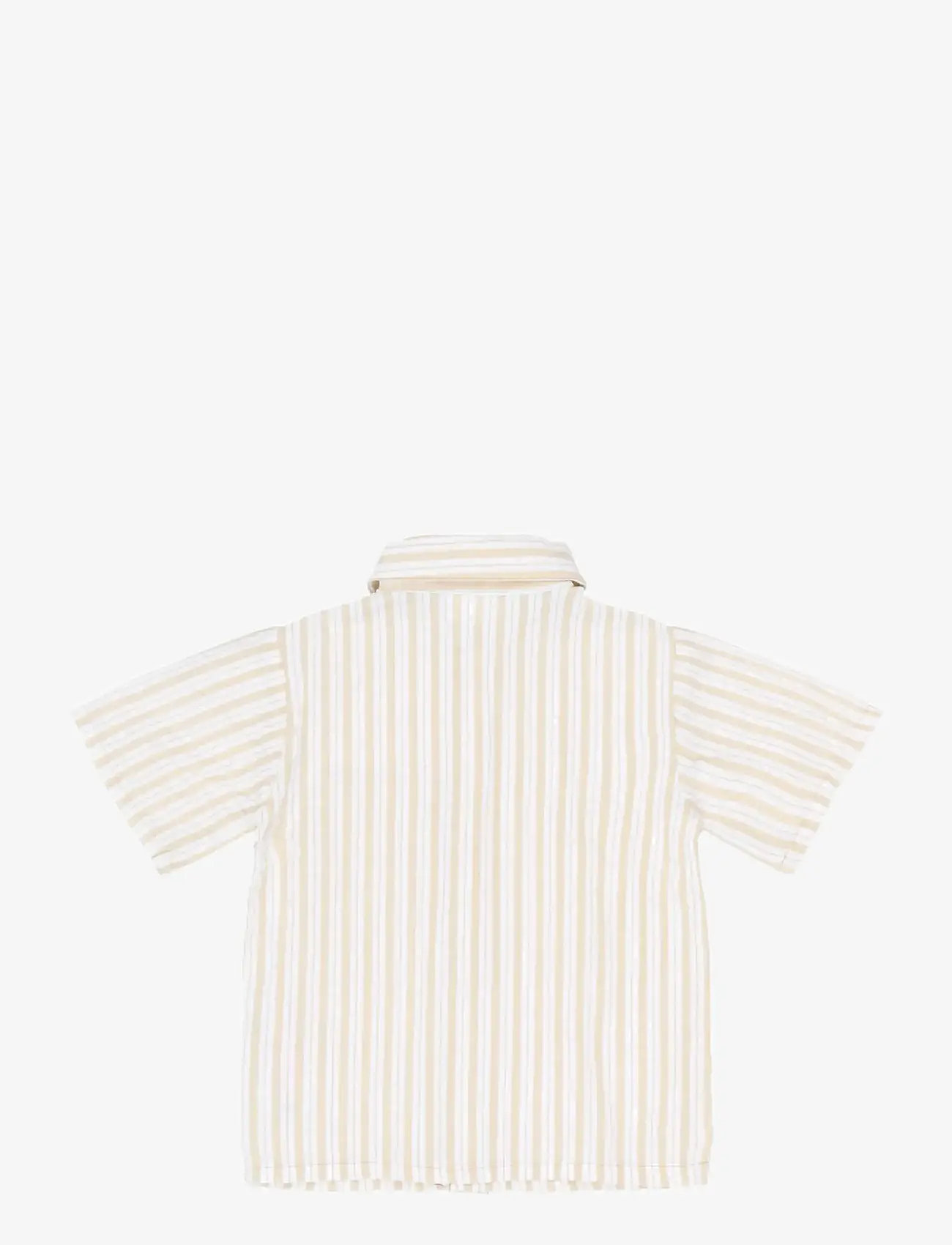The New - TNSTSmitty S_S Shirt - kortærmede skjorter - humus striped - 2