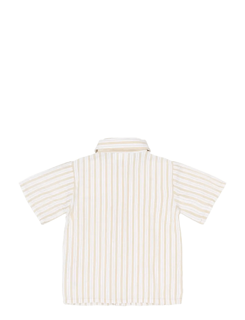 The New - TNSTSmitty S_S Shirt - kortærmede skjorter - humus striped - 2