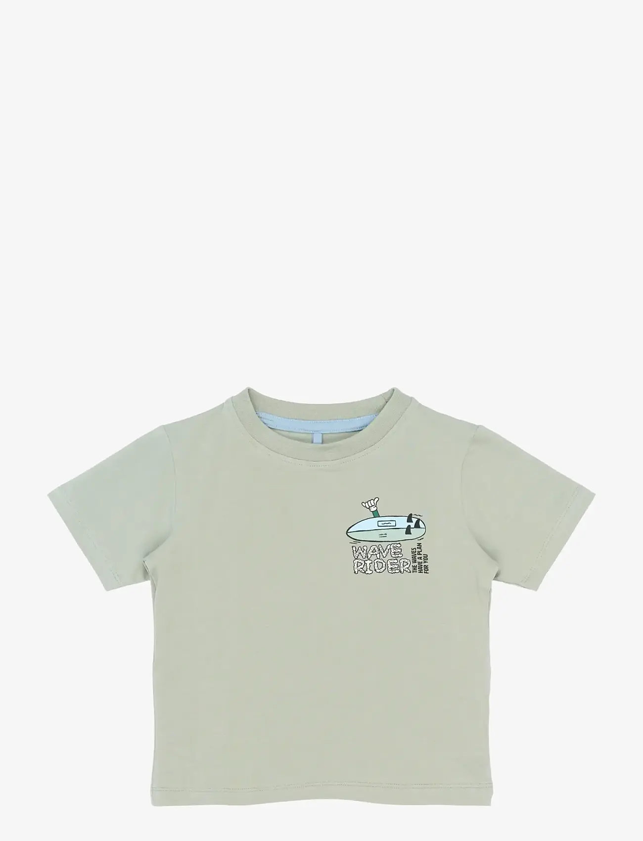 The New - TNSTSigurd S_S Tee - kortærmede t-shirts - aqua gray - 1