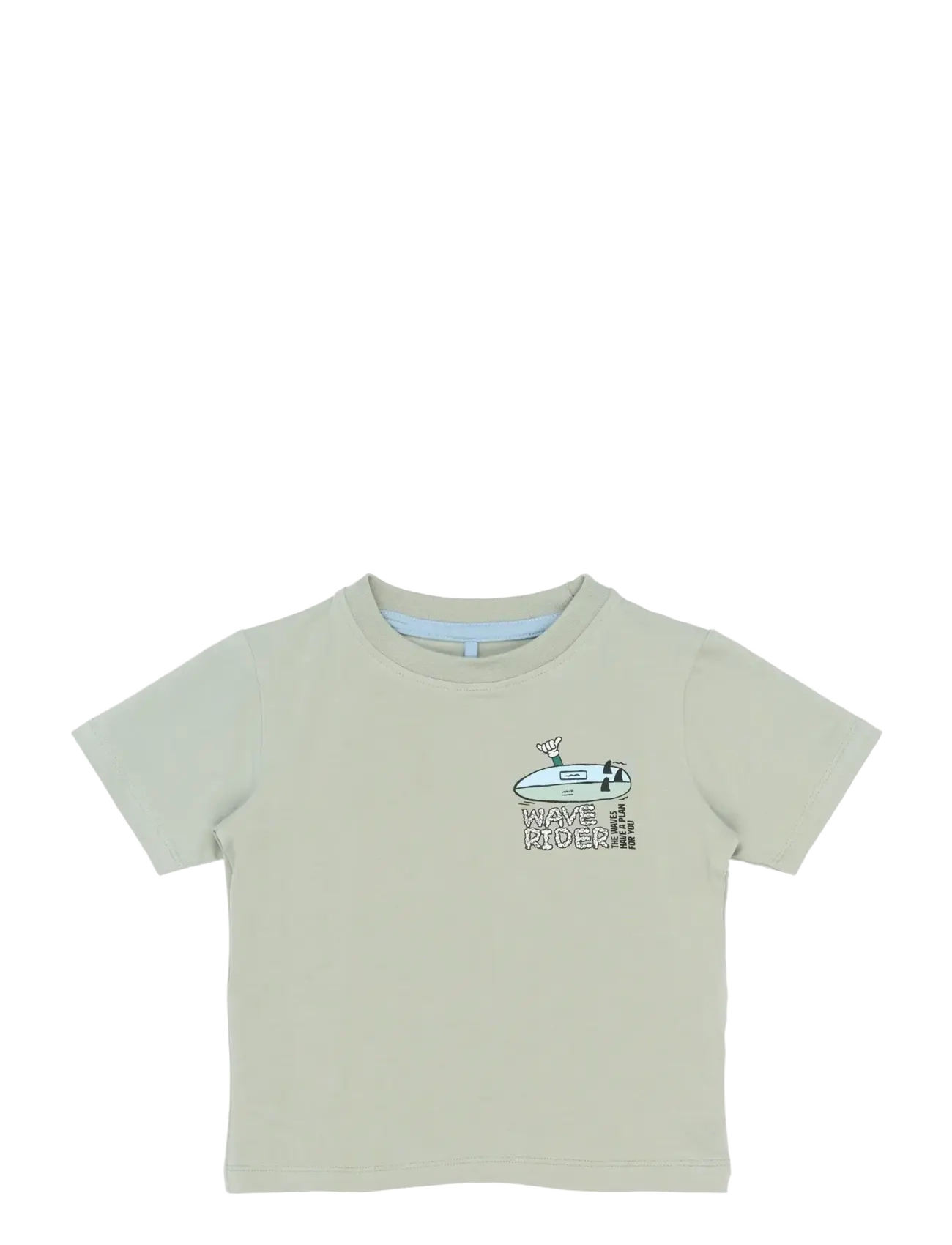 The New TNSTSigurd S_S Tee - Vis alt - AQUA GRAY / khaki/green