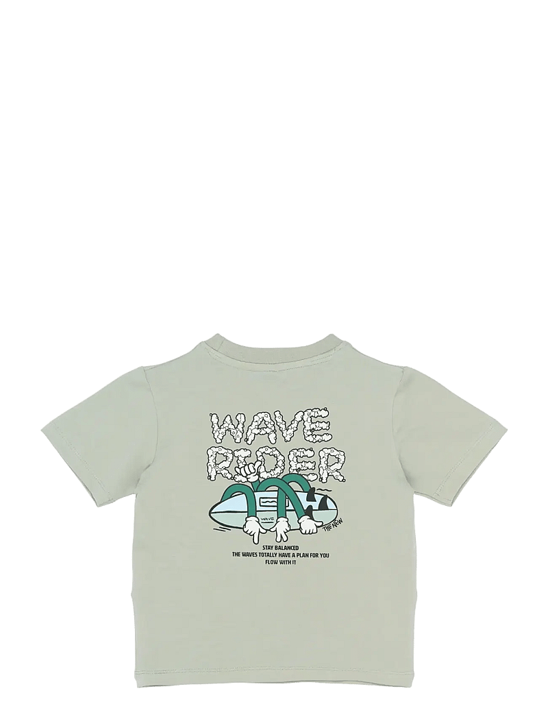 The New - TNSTSigurd S_S Tee - kortærmede t-shirts - aqua gray - 2