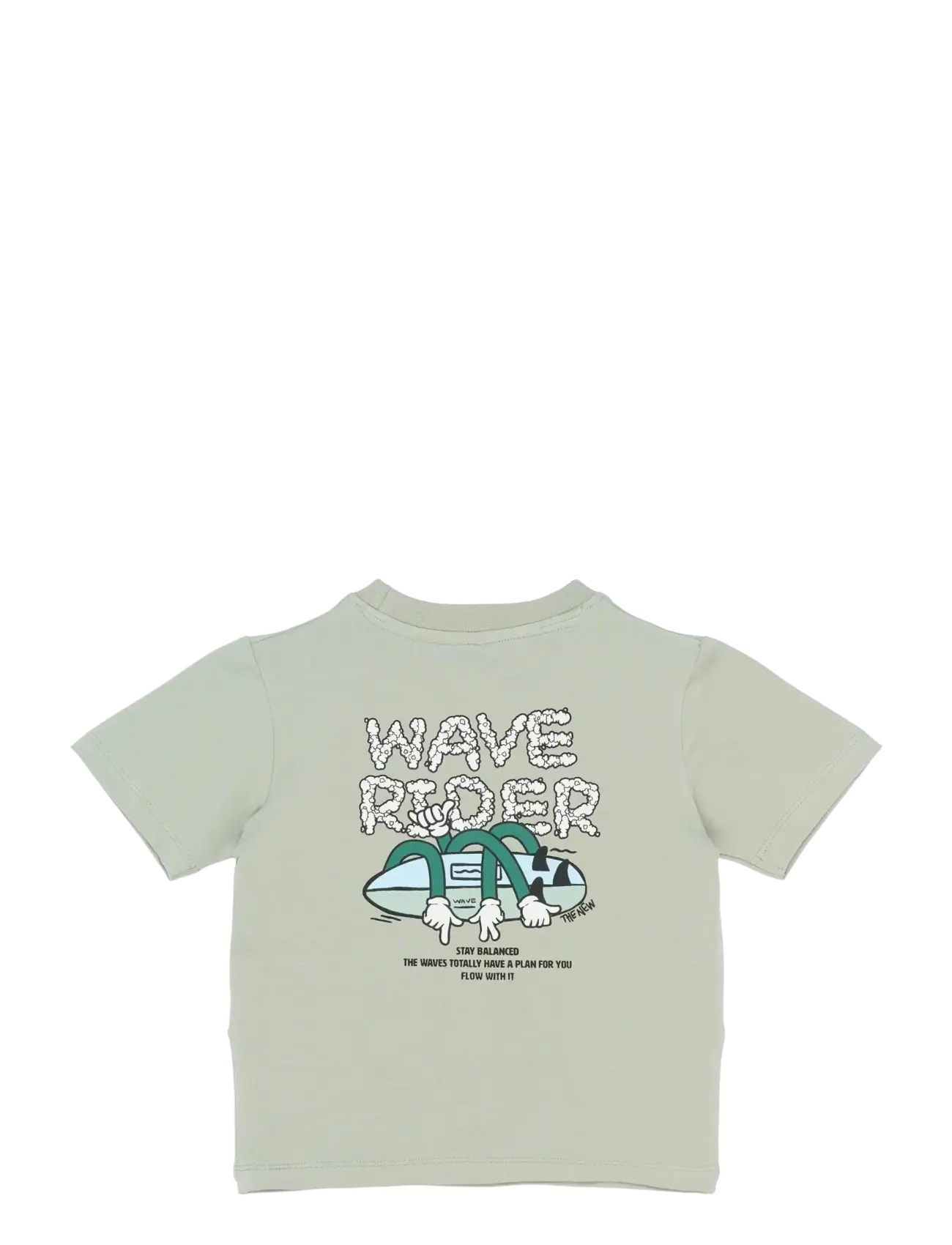 The New - TNSTSigurd S_S Tee - t-shirts - aqua gray - 2