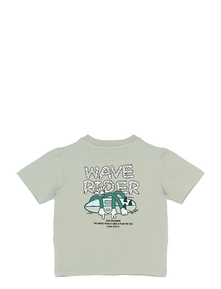 The New - TNSTSigurd S_S Tee - kurzärmelige - aqua gray - 2