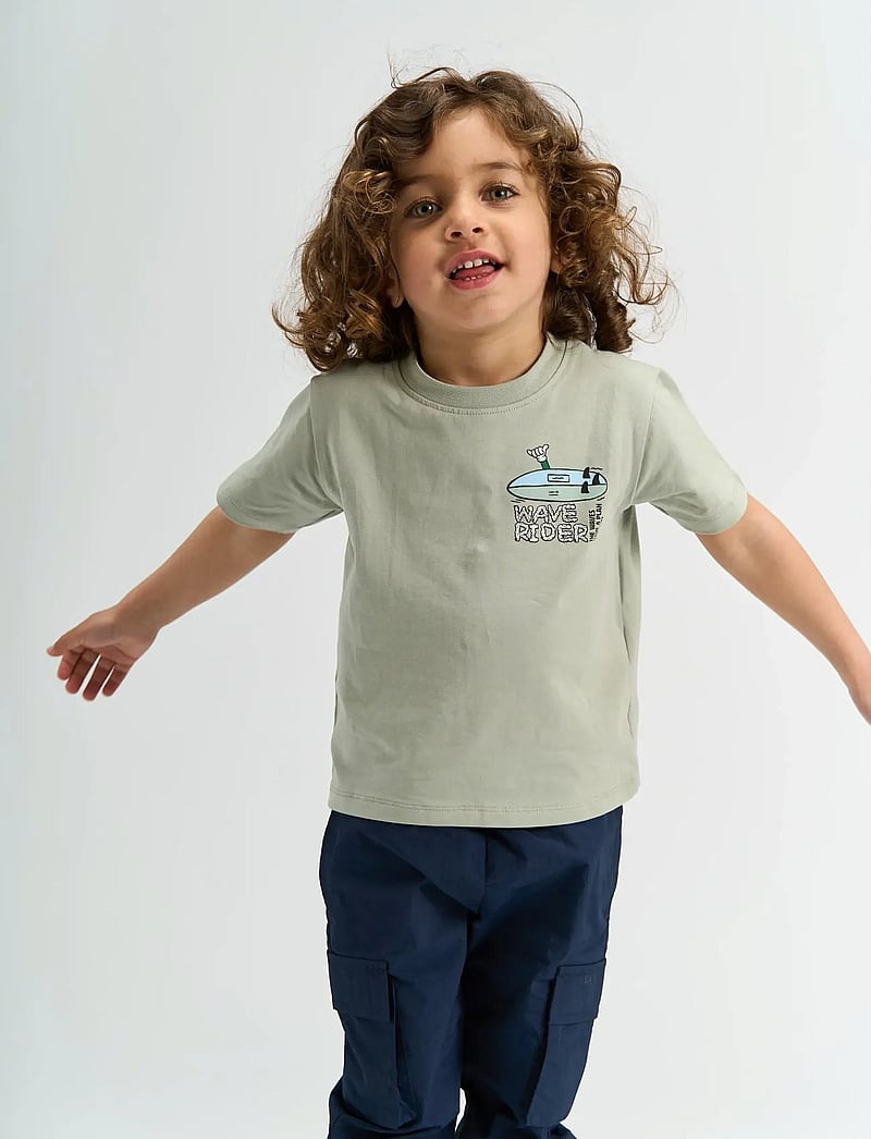 The New - TNSTSigurd S_S Tee - kortærmede t-shirts - aqua gray - 0