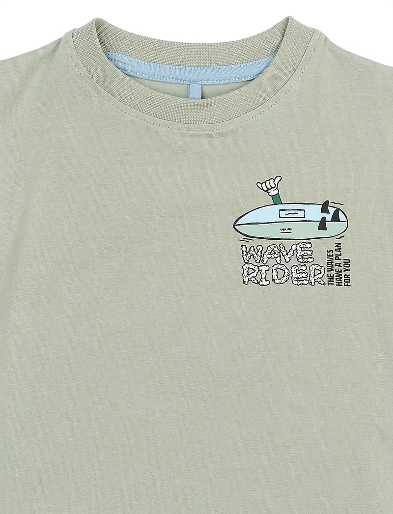 The New - TNSTSigurd S_S Tee - kortærmede t-shirts - aqua gray - 4