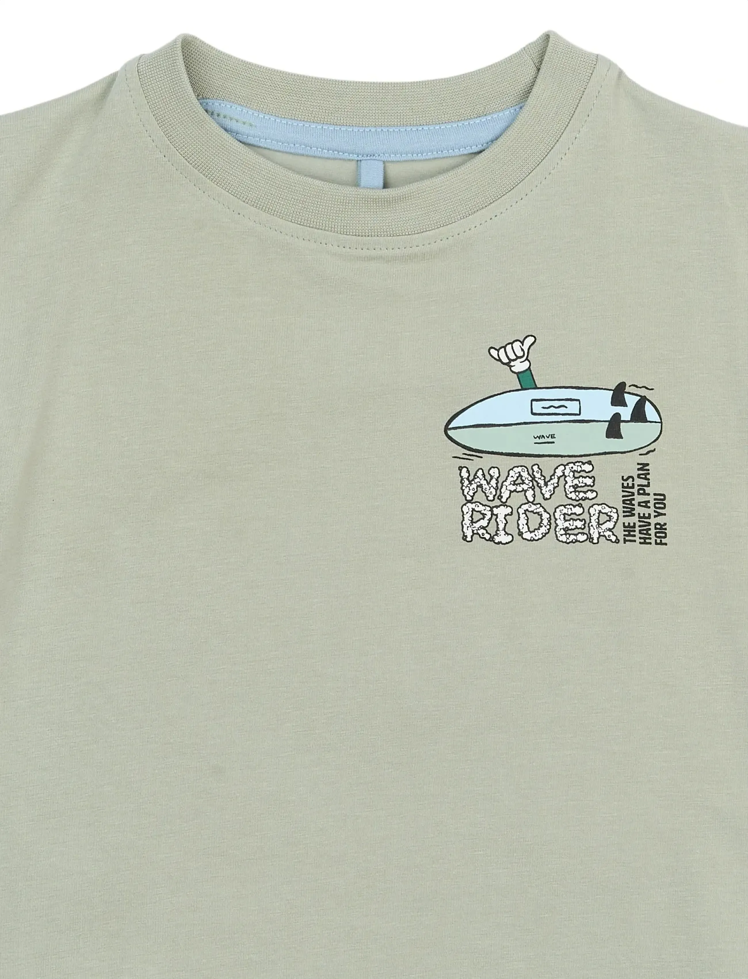 The New - TNSTSigurd S_S Tee - t-shirts - aqua gray - 4