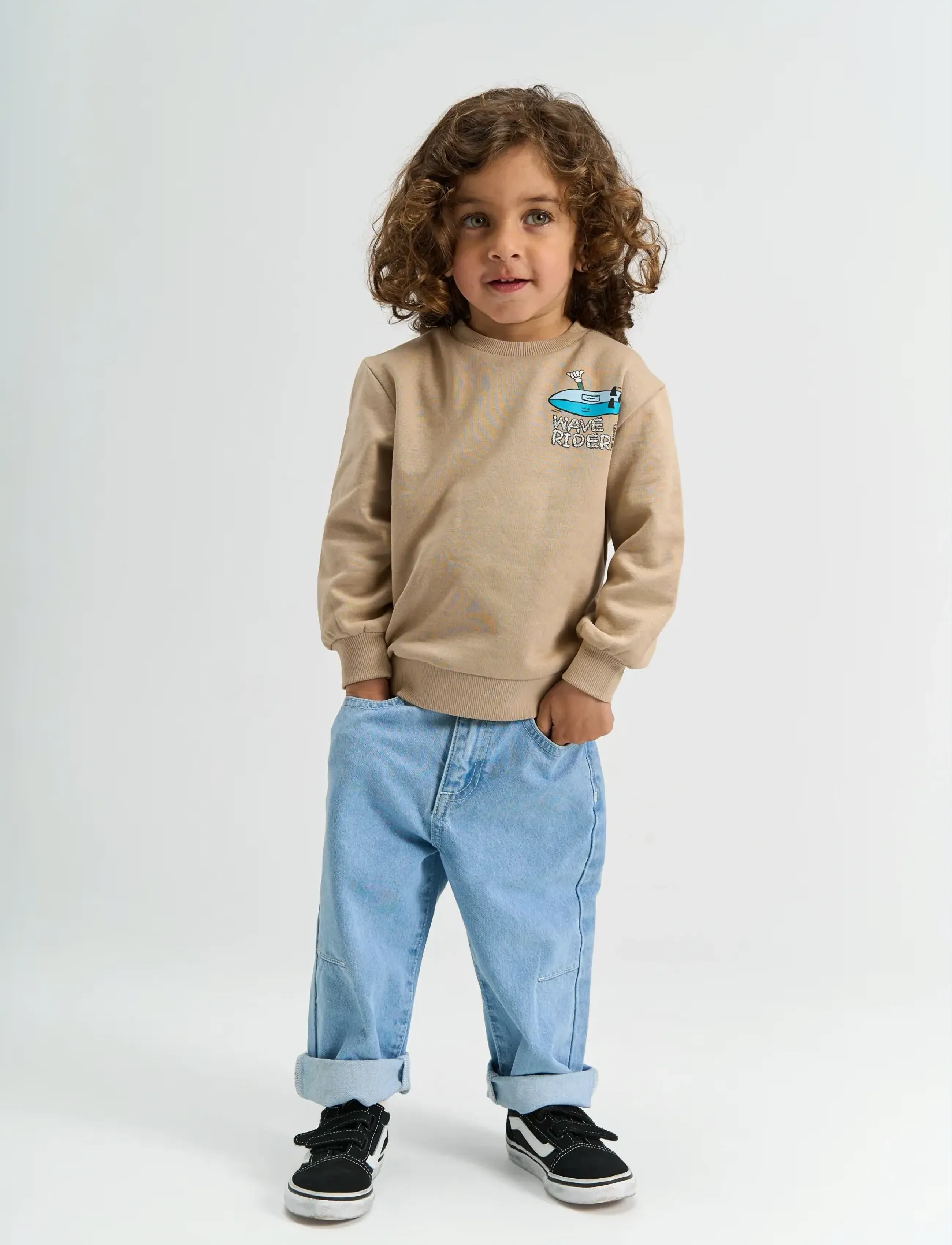 The New TNSTSigmond Sweatshirt - Överdelar - HUMUS / beige