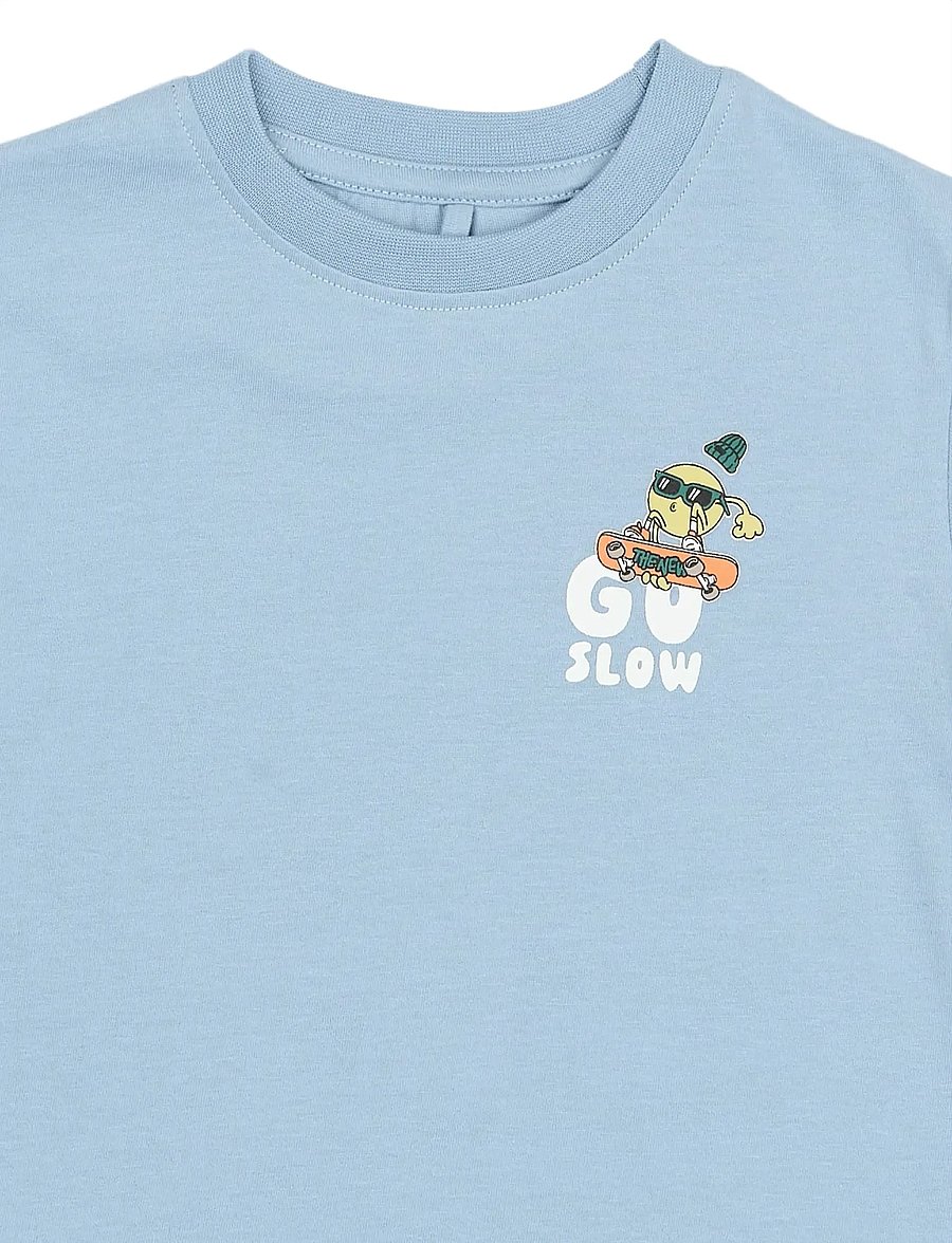 The New - TNSTStanley OS S_S Tee - kortærmede t-shirts - forever blue - 4