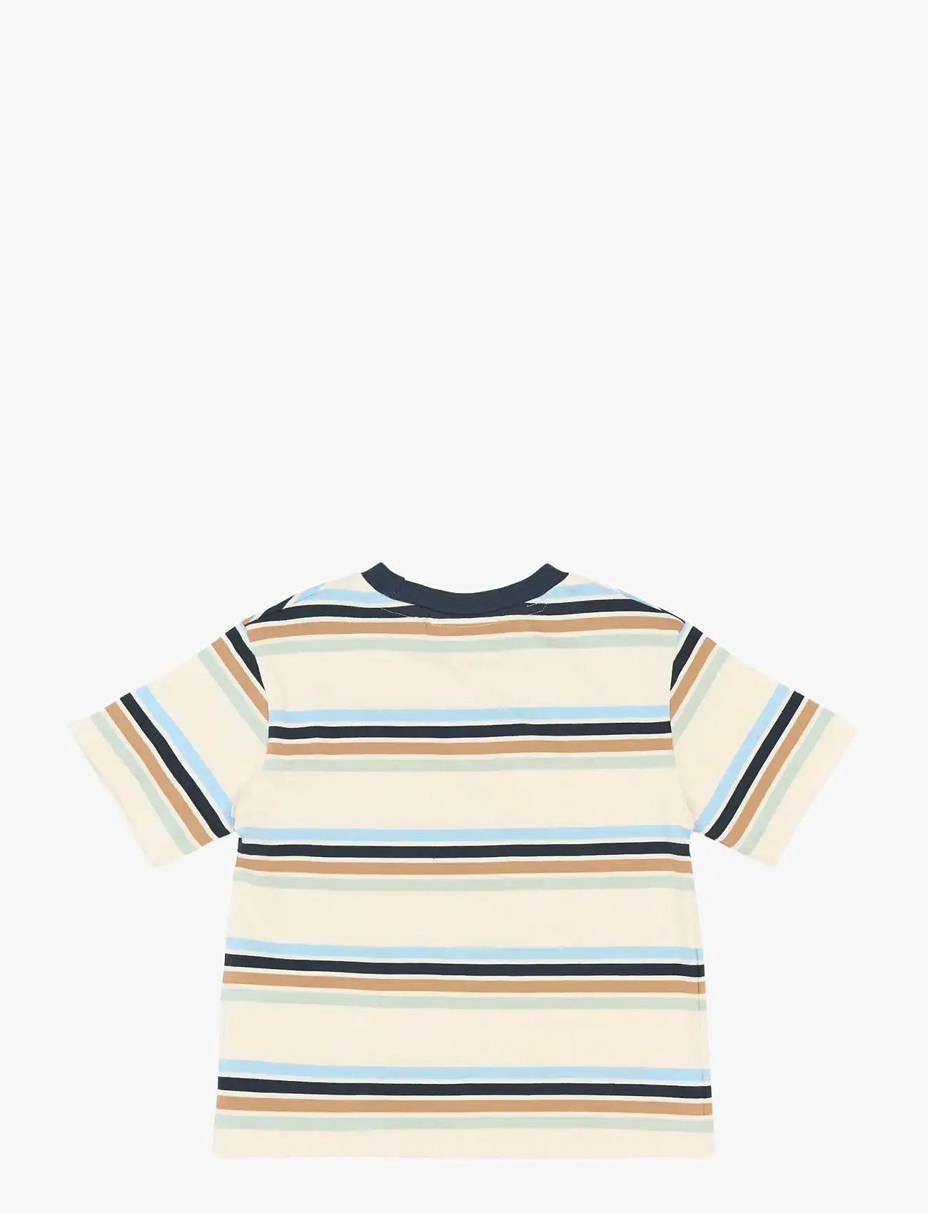 The New - TNSTStuart OS S_S Tee - kortærmede t-shirts - gardenia striped - 2