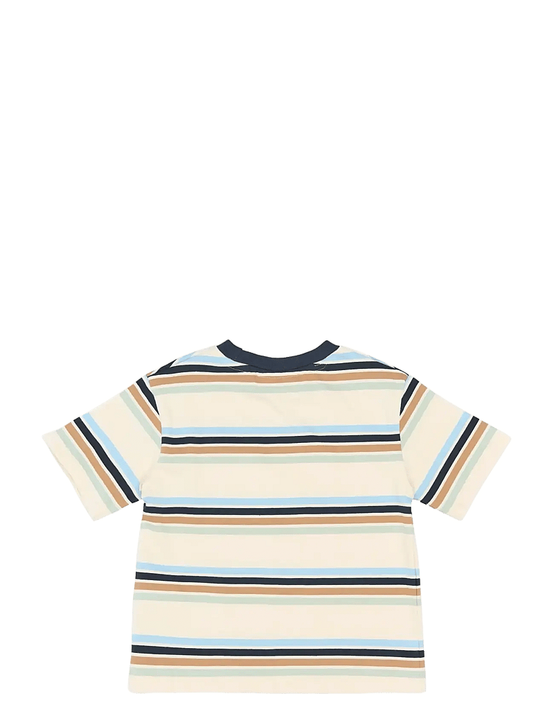The New - TNSTStuart OS S_S Tee - kortærmede t-shirts - gardenia striped - 2